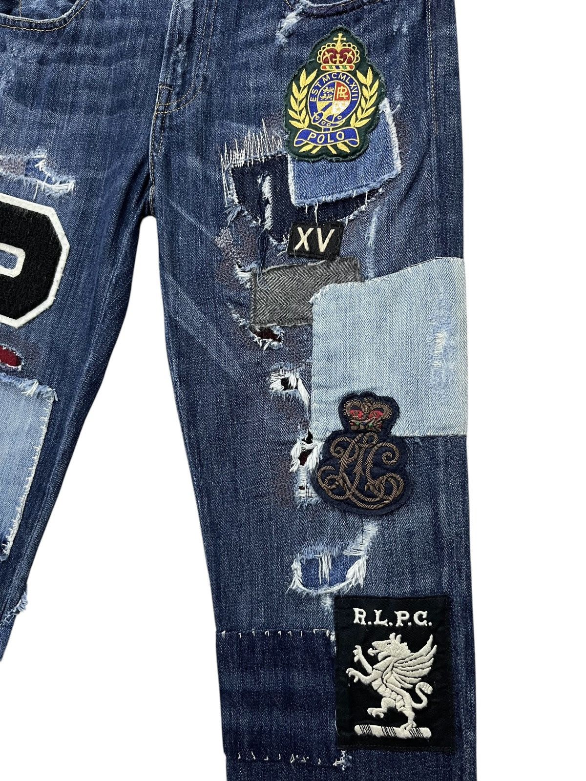Polo Ralph Lauren 🔥POLO RALPH LAUREN Astor Slim Boyfried Fit Patchwork Denim Size 27" / US 4 / IT 40 - 7 Thumbnail