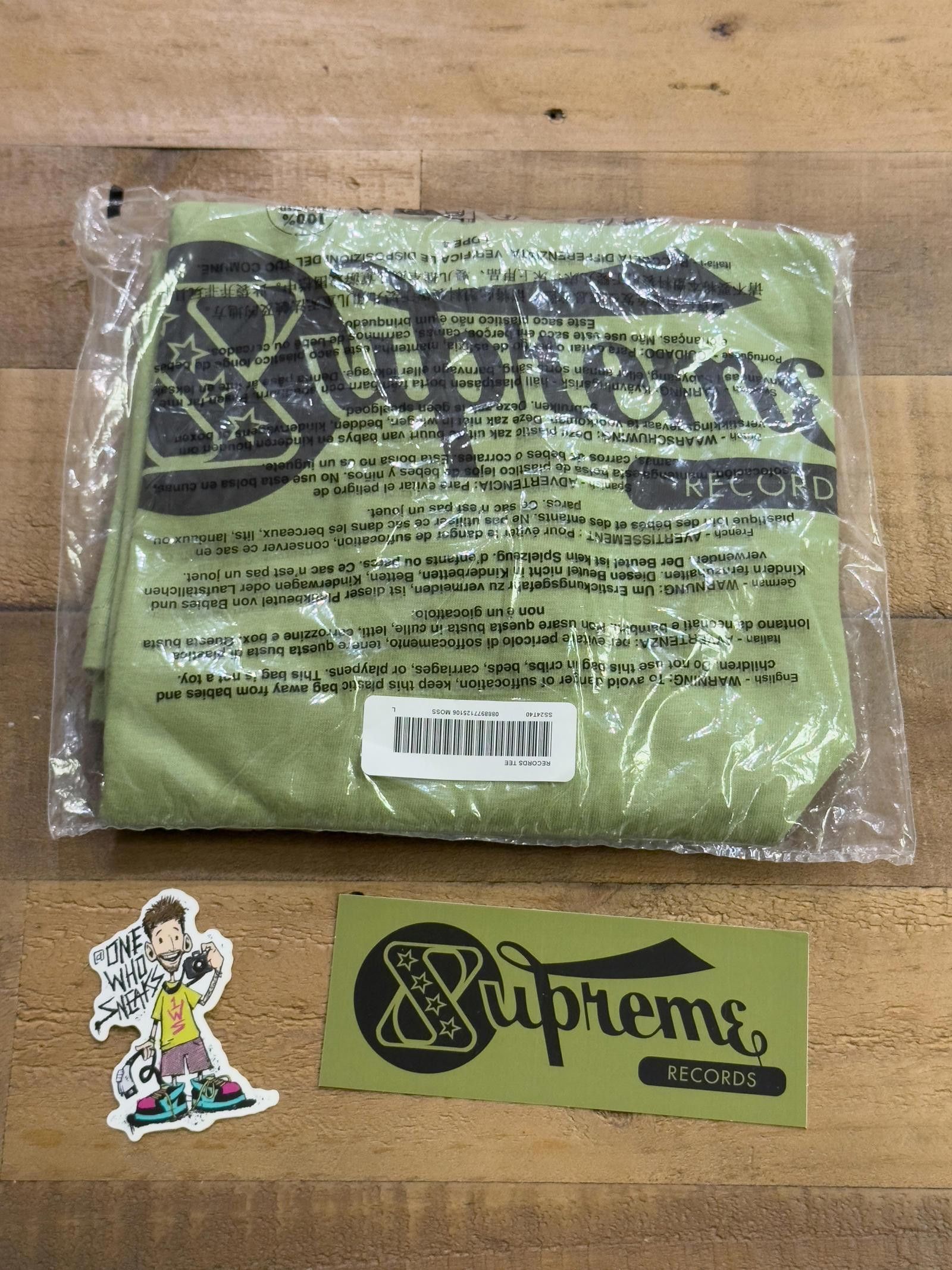 Supreme Supreme Records Tee & Sticker Size Large Size US L / EU 52-54 / 3 - 1 Thumbnail