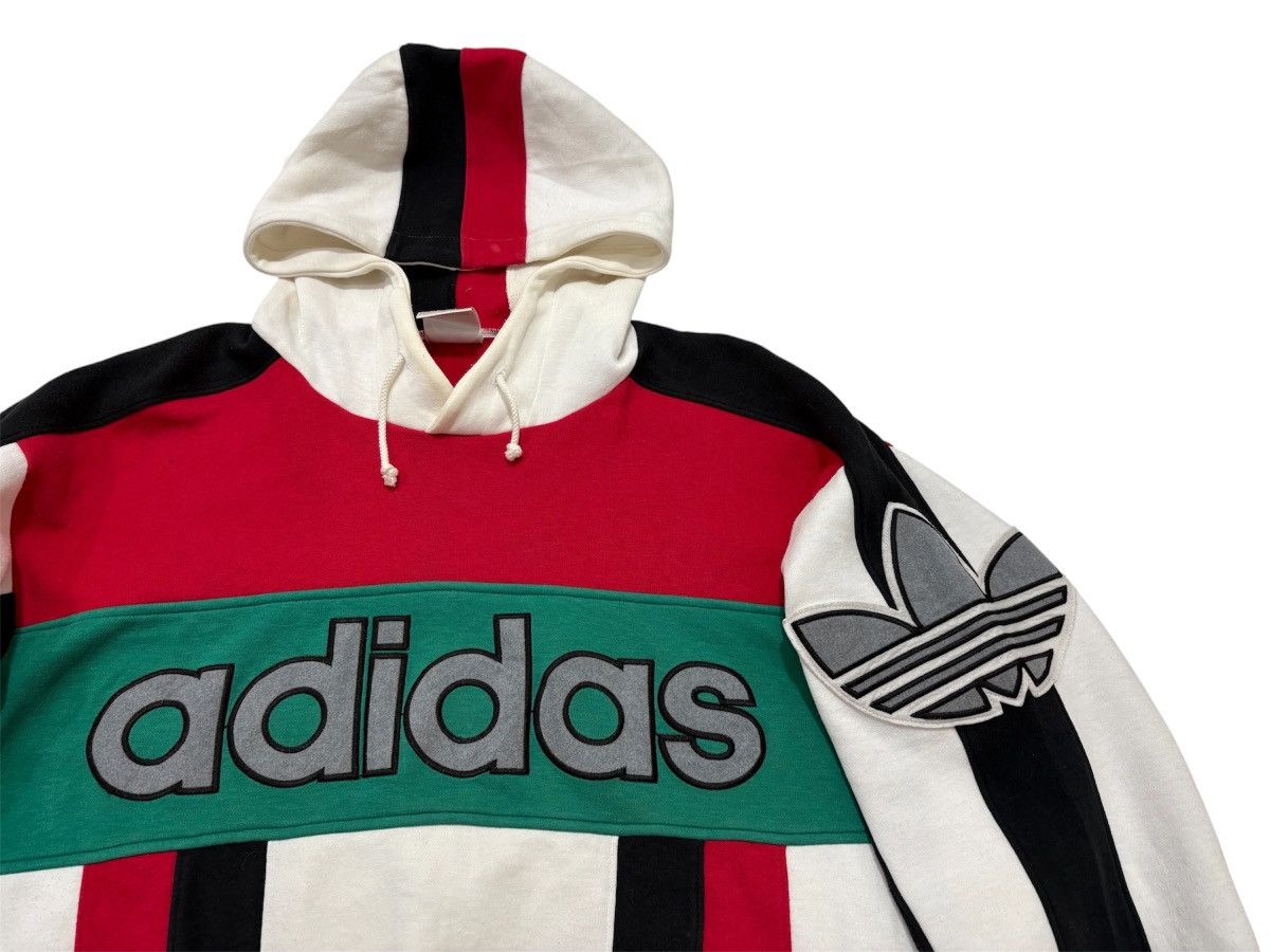 Adidas 🔥Rare Vintage 90s Adidas Descente Spellout Hoodie Big Logo Size US M / EU 48-50 / 2 - 8 Thumbnail