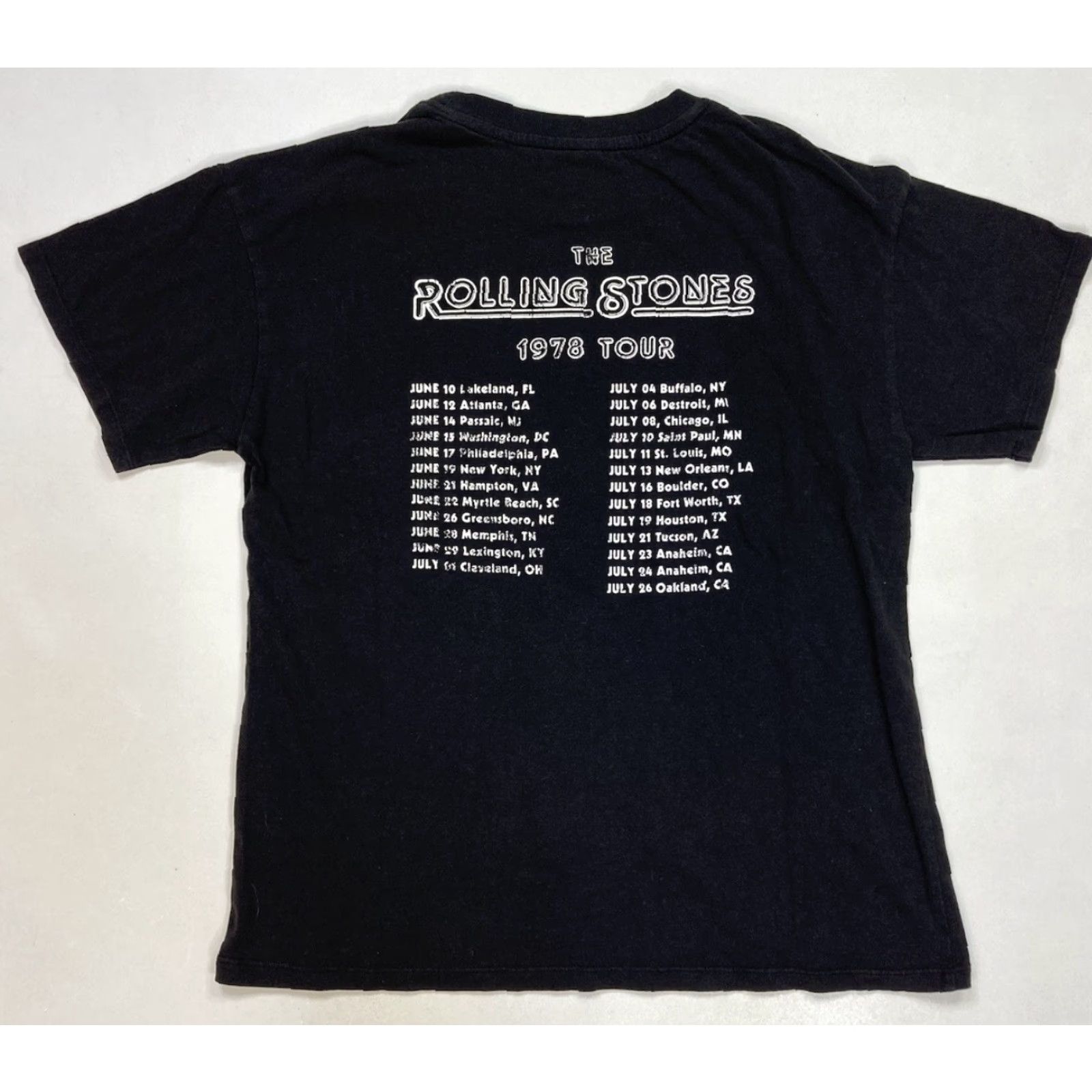 Vintage VINTAGE The Rolling Stones T-Shirt Women Small Black Music Size S / US 4 / IT 40 - 3 Thumbnail