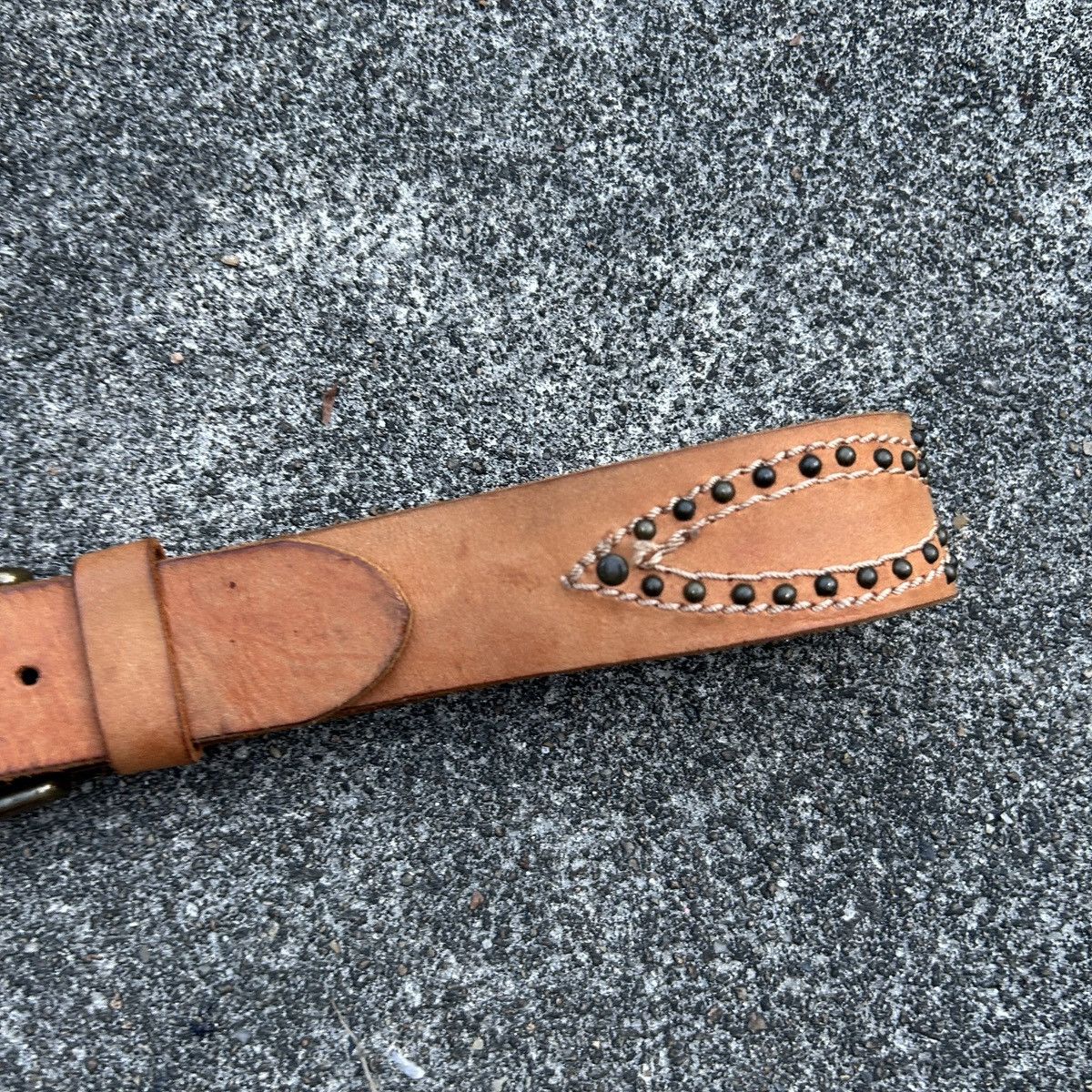 Vintage Vintage studded leather belt (Kapital Style) Size ONE SIZE - 7 Thumbnail