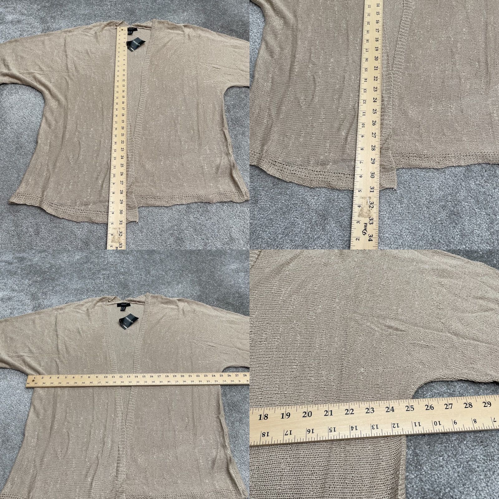 Forever 21 Forever 21 Open Cardigan Sweater Womens 0X Taupe Brown Knit Short Sleeve NWT Size XL / US 12-14 / IT 48-50 - 8 Thumbnail