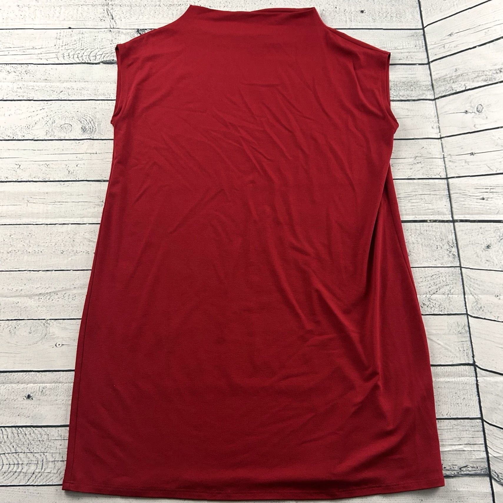 Eileen Fisher Eileen Fisher Sleeveless Viscose Pencil Dress Women's S Red Size S / US 4 / IT 40 - 2 Thumbnail