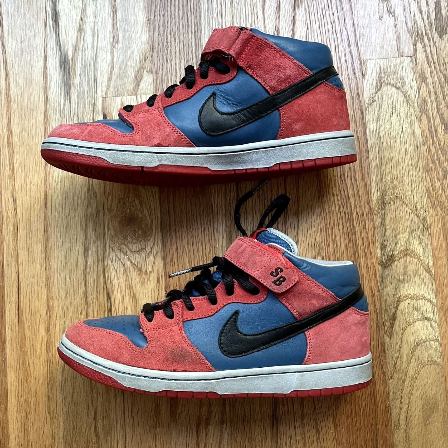 Nike Nike SB Dunk Mid Pro Men's 10 Spider Man Marina Black Blue 2008 314383-401 Size US 10 / EU 43 - 2 Thumbnail