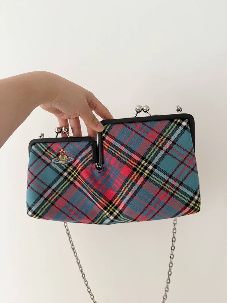 Vivienne Westwood Vivienne Westwood Classic pink and blue checkered, Saturn Size ONE SIZE - 3 Thumbnail