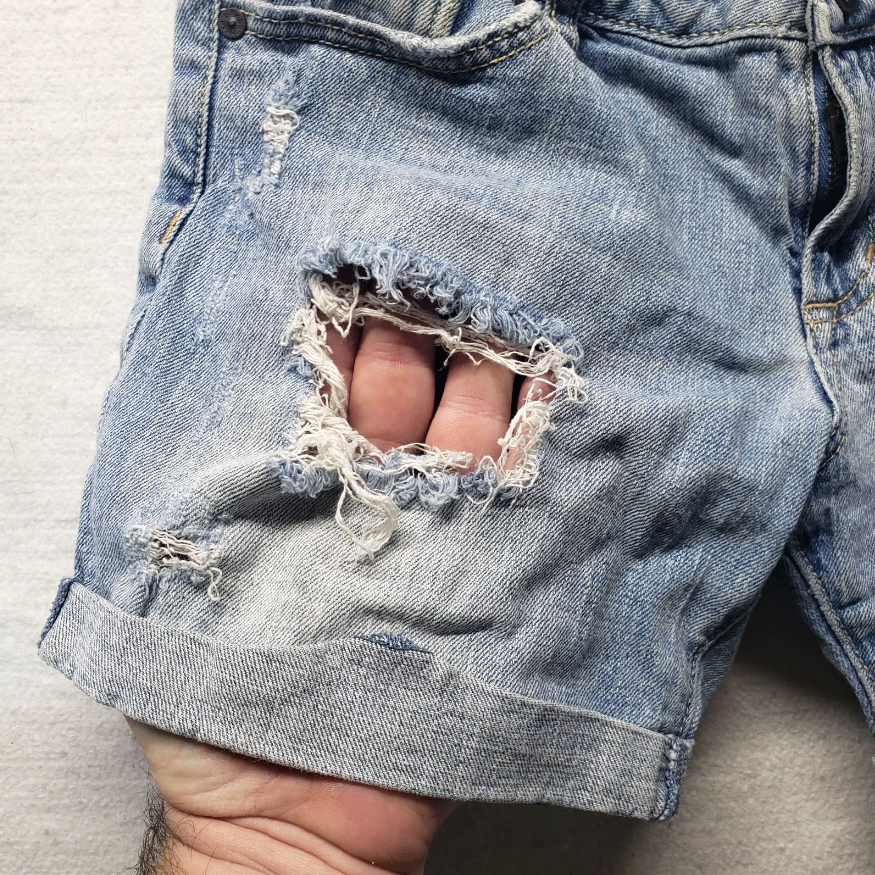 Denime Bullhead Denim Co. Dark Blue Low Rise Shorts Denim Women’s Size 1 Casual Size 25" / US 0 / IT 36 - 3 Thumbnail