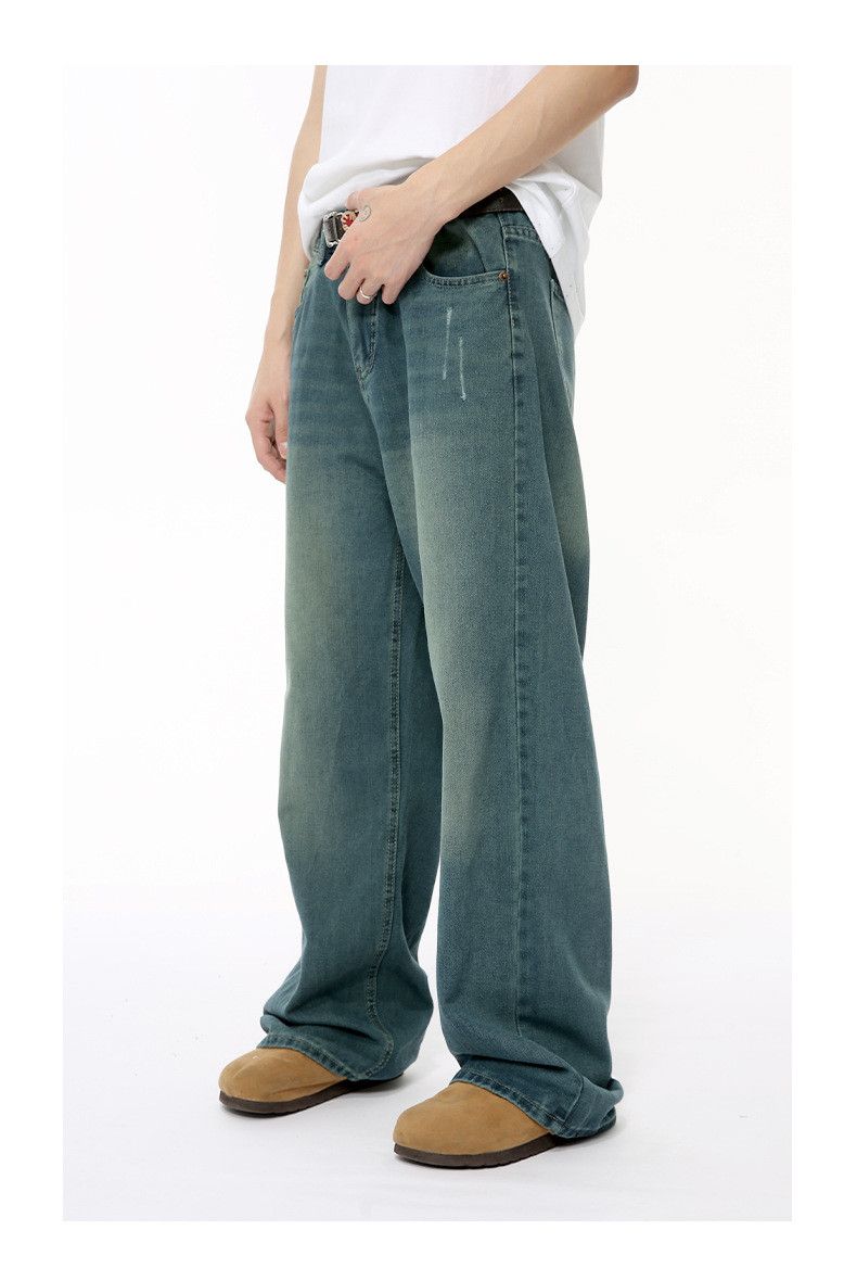 Japanese Brand × Jean Vintage distressed loose straight-leg jeans Size US 32 / EU 48 - 6 Thumbnail