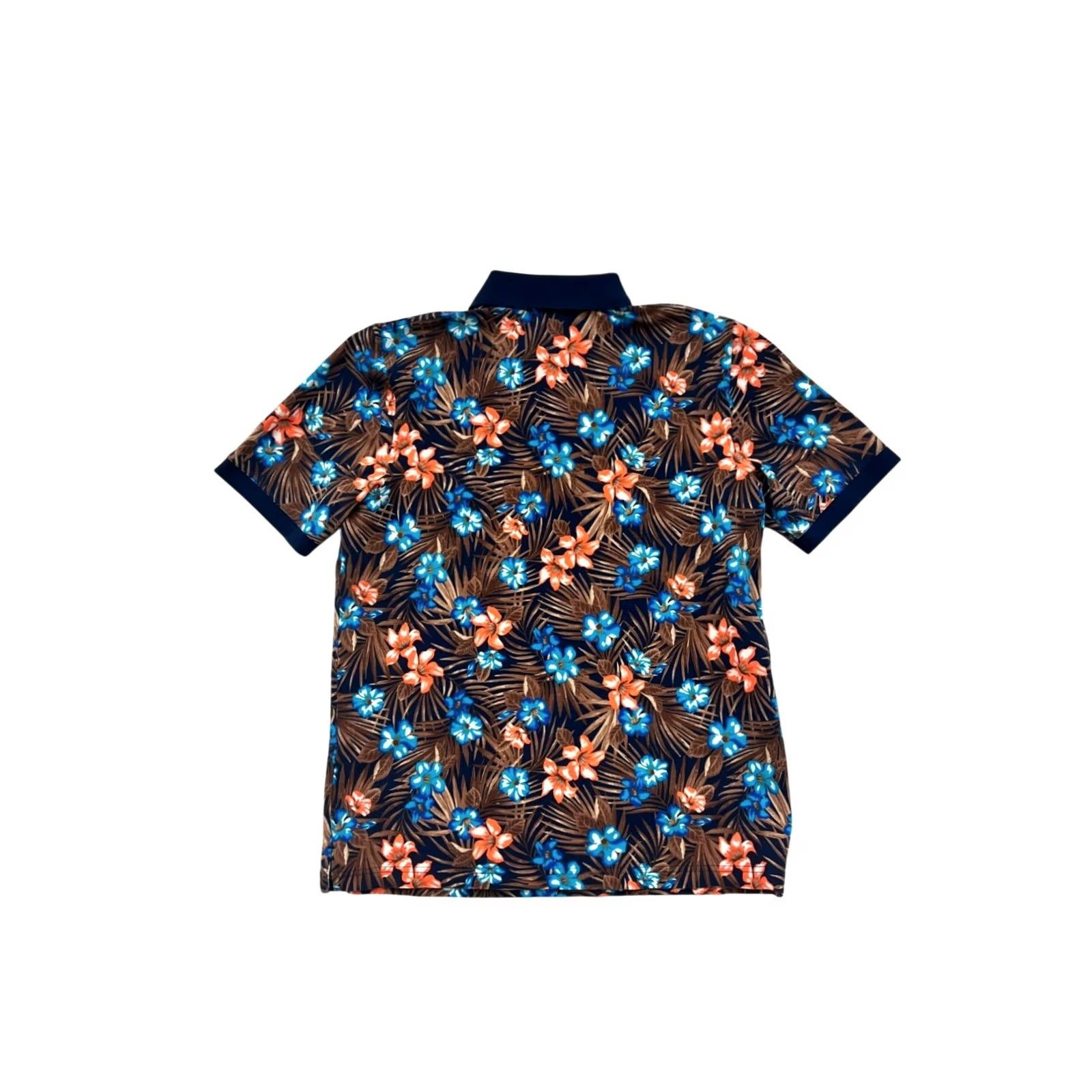 Lands' End Mens Lands' End Floral Polo Shirt Medium #6948 - Pre-Owned Like New Size US M / EU 48-50 / 2 - 2 Thumbnail