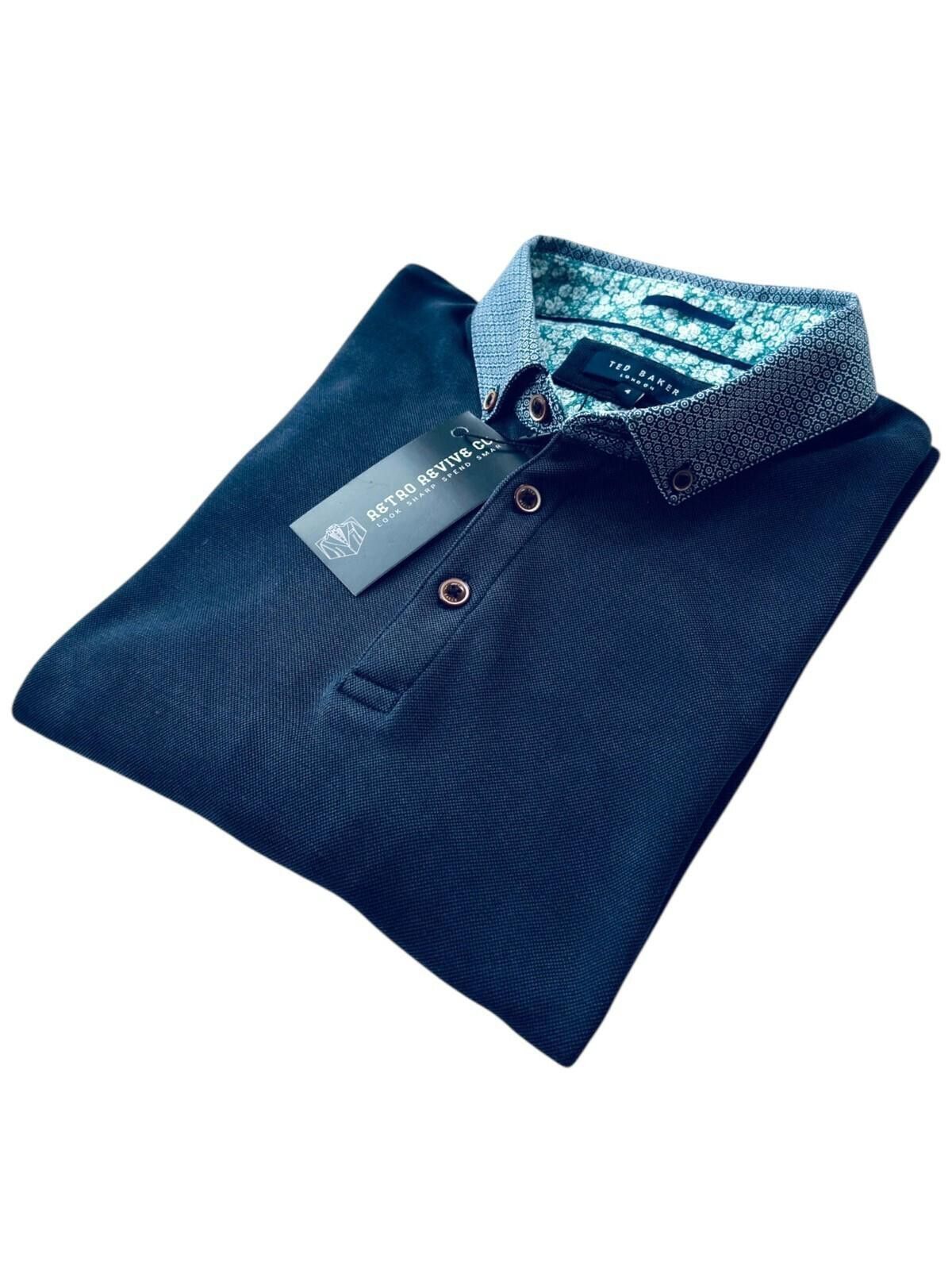 Ted Baker Ted Baker 4 Polo Shirt Men's UK Size L Blue Short Sleeve Size US L / EU 52-54 / 3 - 1 Thumbnail