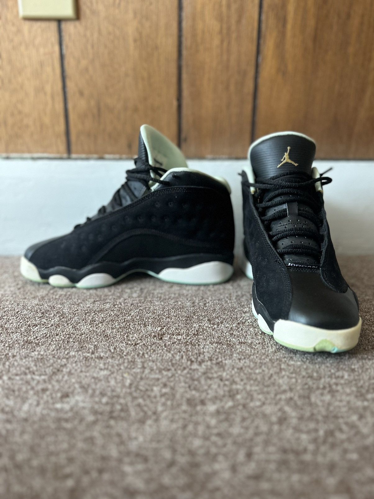 Jordan Brand Jordan 13 Retro Black Mint Foam (GS) Youth Size US 5.5 / IT 35.5 - 1 Thumbnail