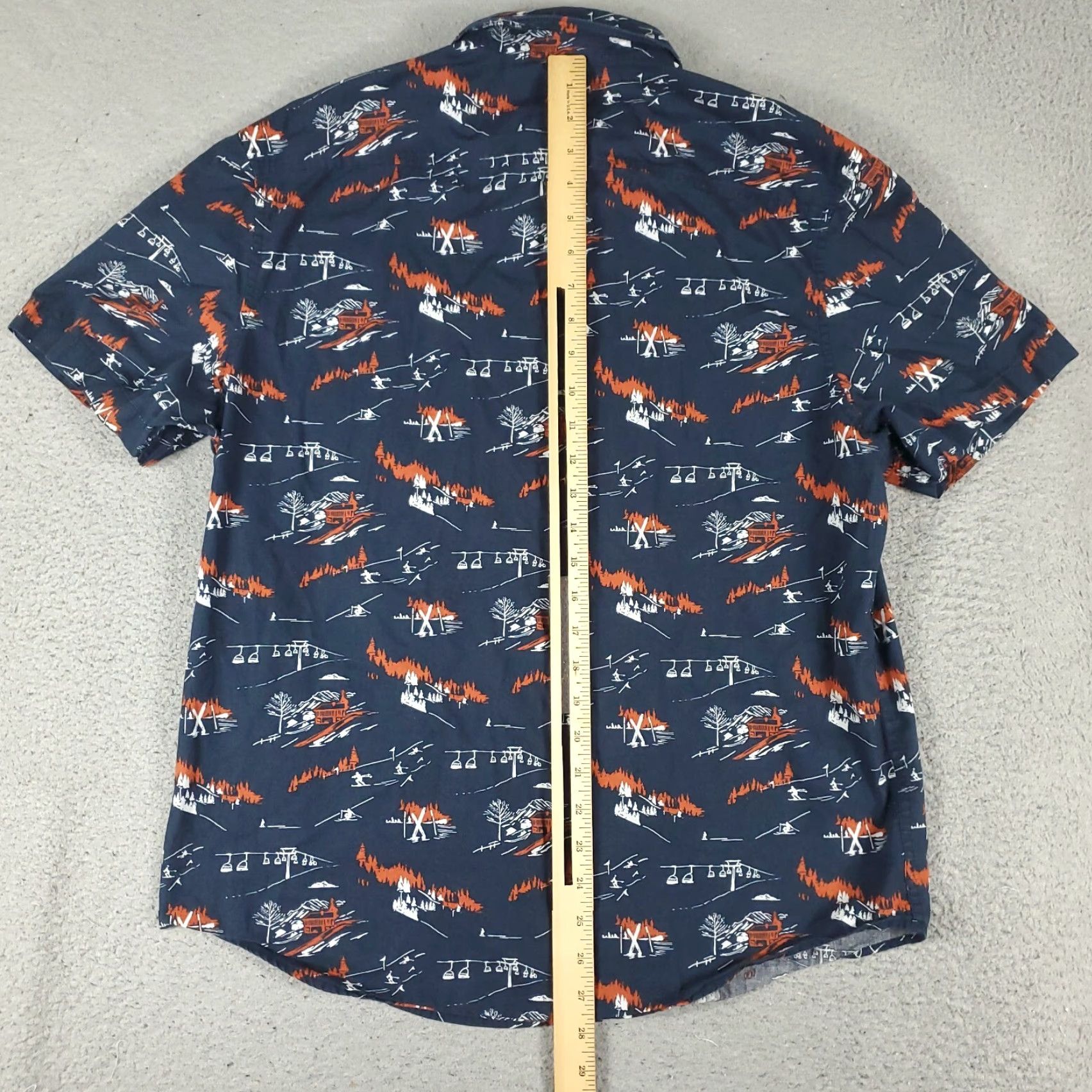 Original Penguin Original Penguin Button-Up Shirt Mens Large Blue Short Sleeve Casual Cotton Size US L / EU 52-54 / 3 - 3 Thumbnail