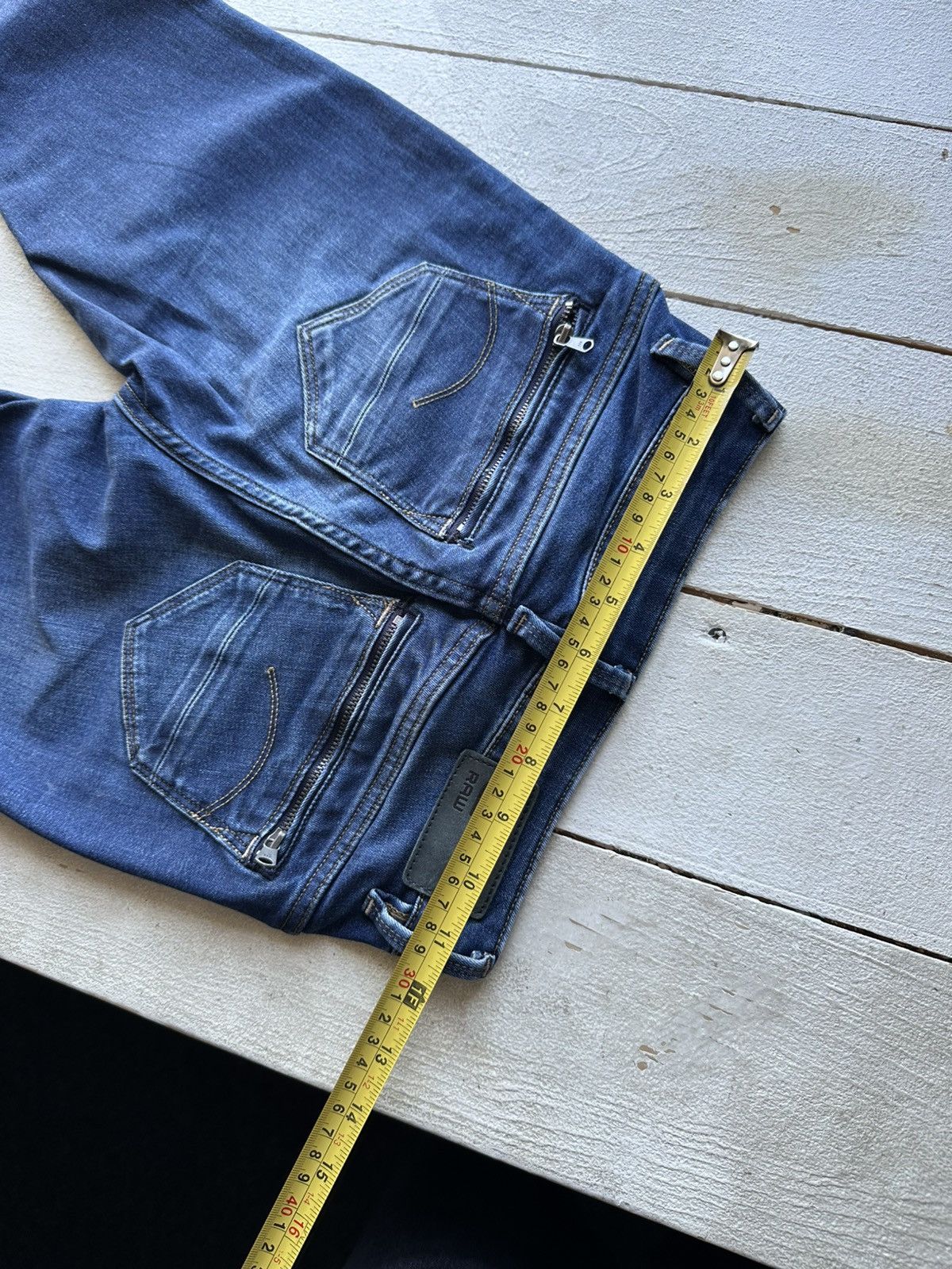 G-Star VNTG🚨G STAR RAW Jeans Washed Distressed Denim y2k Size 23" - 12 Thumbnail