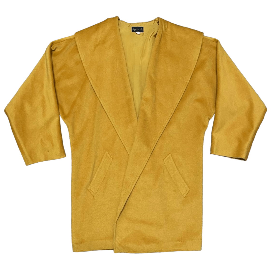 agnes b. Vintage Agnes B. Wool Coat Buttonless Size M / US 6-8 / IT 42-44 - 2 Thumbnail