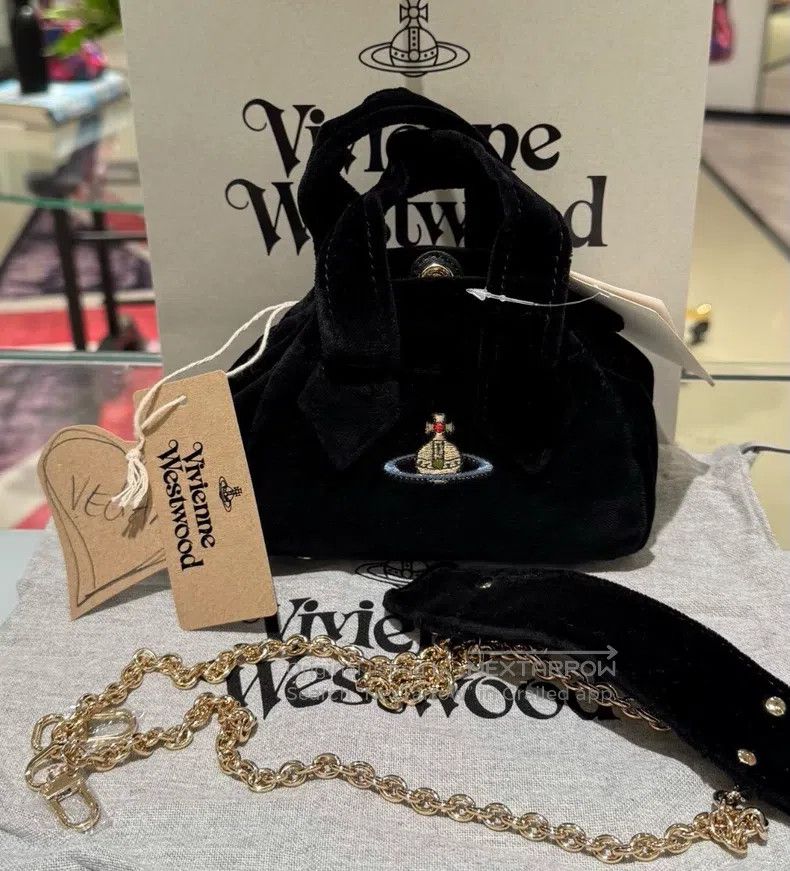 Vivienne Westwood size os Velvet bowling bag
