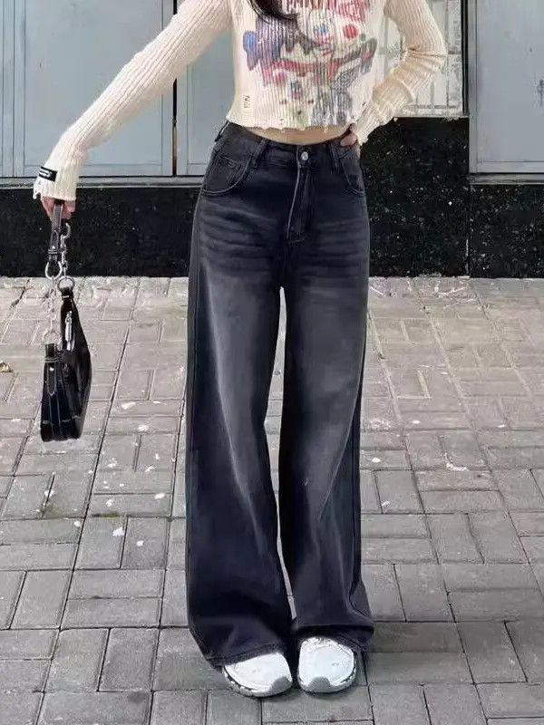Japanese Brand × Jean Retro loose straight leg high street jeans Size US 32 / EU 48 - 2 Thumbnail