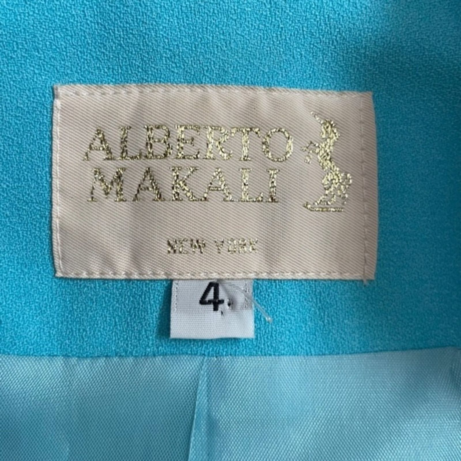 Vintage Alberto Makali Vintage Turquoise Striped Zipper Vest Top Size S / US 4 / IT 40 - 6 Thumbnail