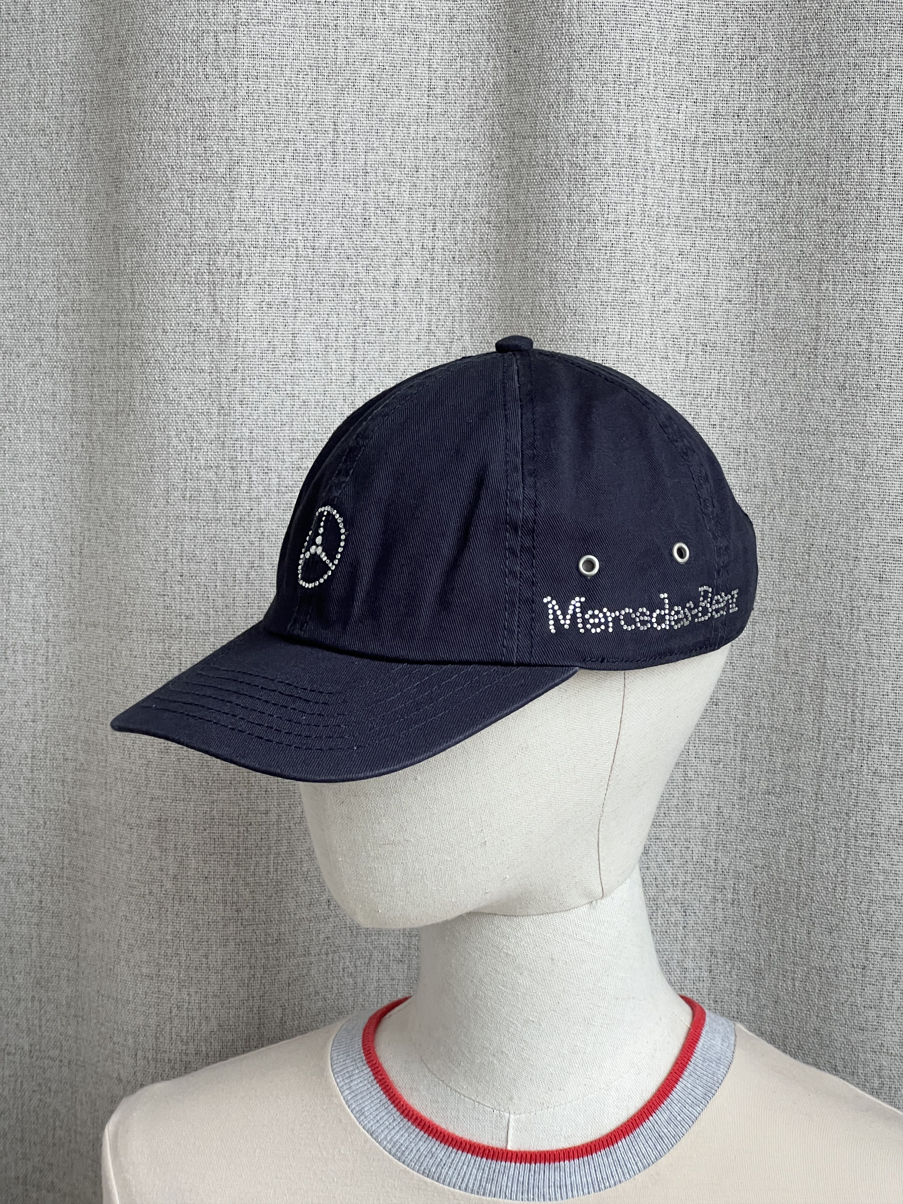 Mercedes-Benz Y2K Mercedes Benz Rhinestones Logo Cap Size ONE SIZE - 3 Thumbnail