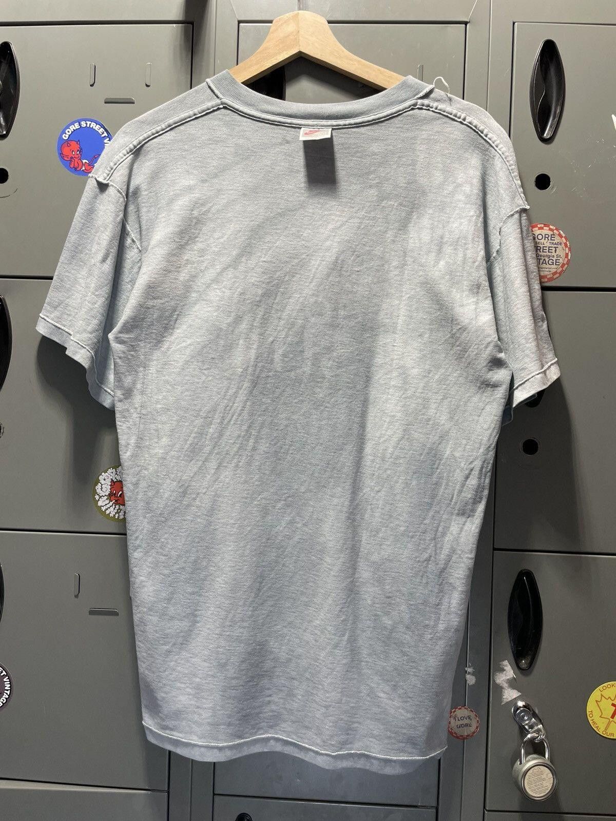 Vintage NOT TODAY JESUS Nike grey tag 90s inside out tee text art Size US L / EU 52-54 / 3 - 2 Thumbnail