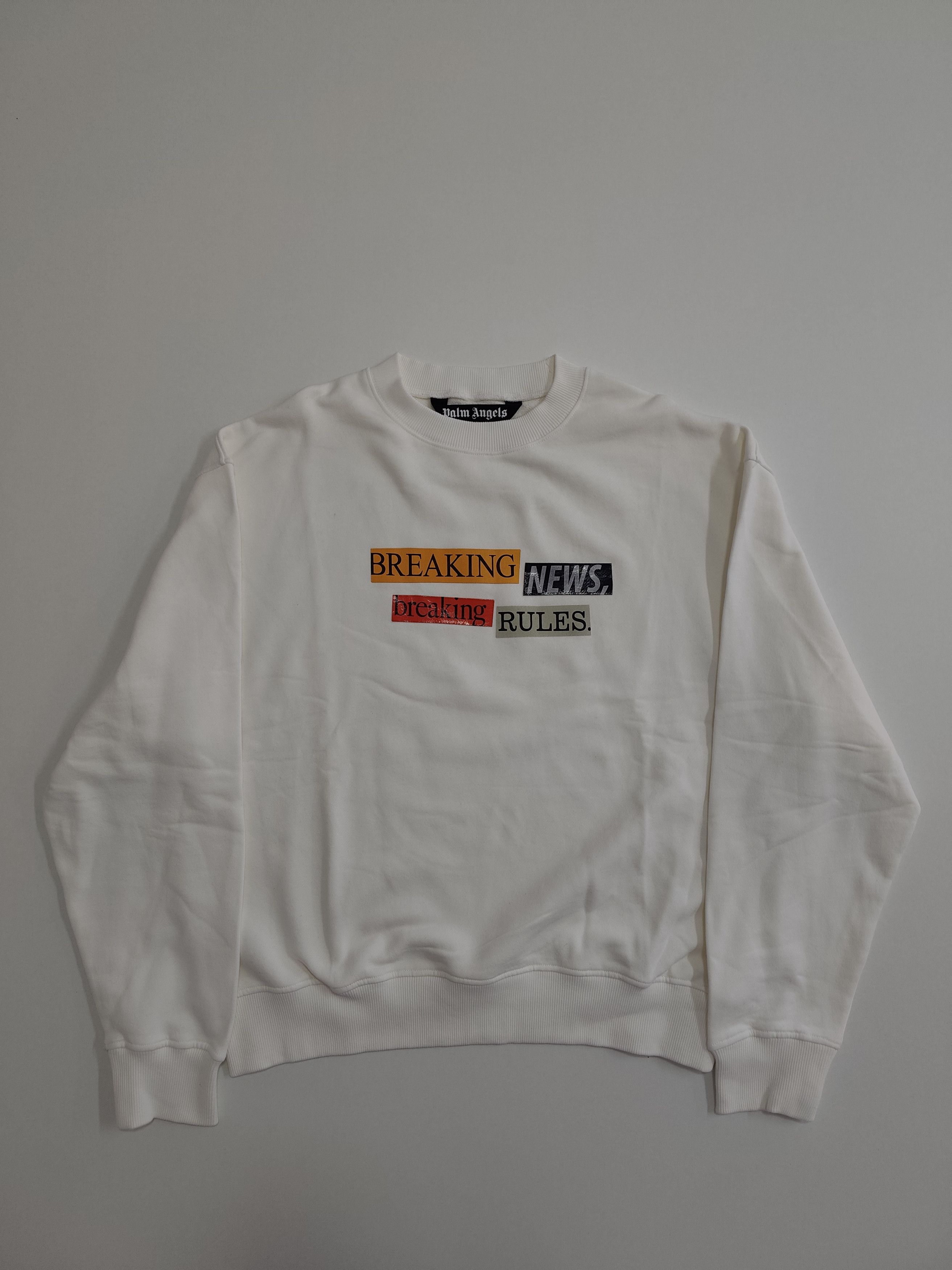 Palm Angels Palm Angels "Breaking News Sweatshirt" Size US M / EU 48-50 / 2 - 1 Thumbnail