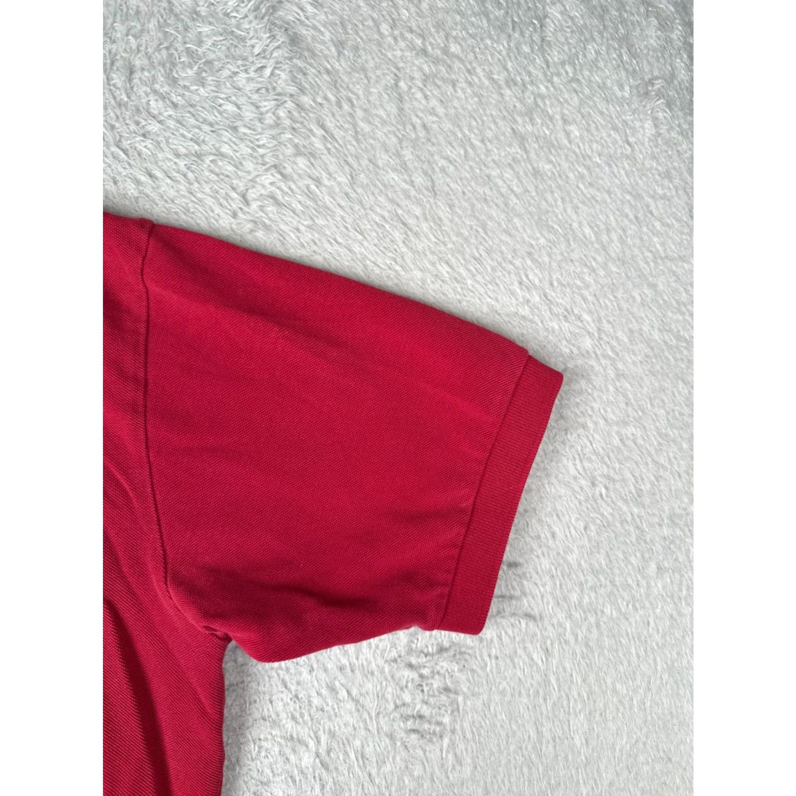 Ralph Lauren VINTAGE Ralph Lauren Polo Shirt Men XL Red Short Sleeve 100% Cotton Logo Embroidered Slim Fit Casual Sports Polo Size US XL / EU 56 / 4 - 2 Thumbnail