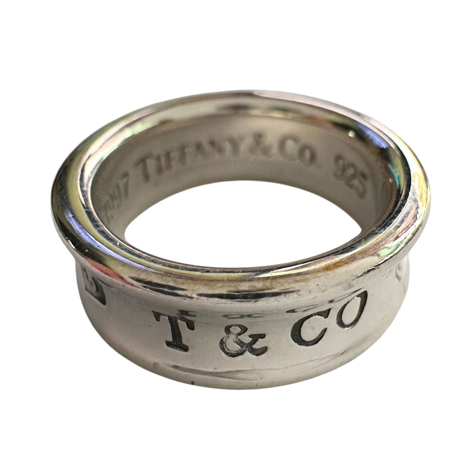 Tiffany & Co. Tiffany & Co Thick 1837 Sterling Silver Ring - Size 5 Size ONE SIZE - 1 Thumbnail