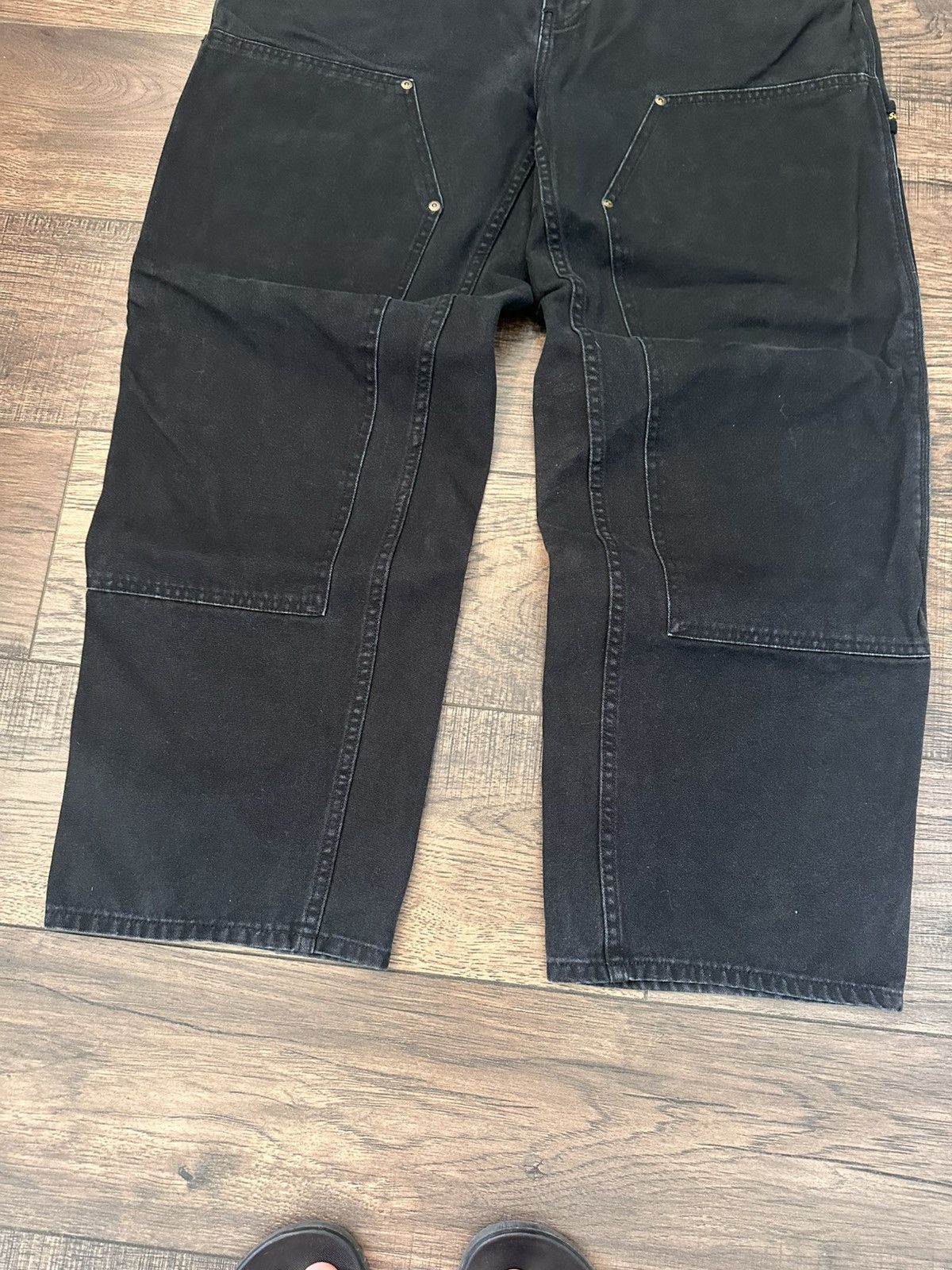 Supreme Double Knee Painter Carpenter Pants Black Sz 36