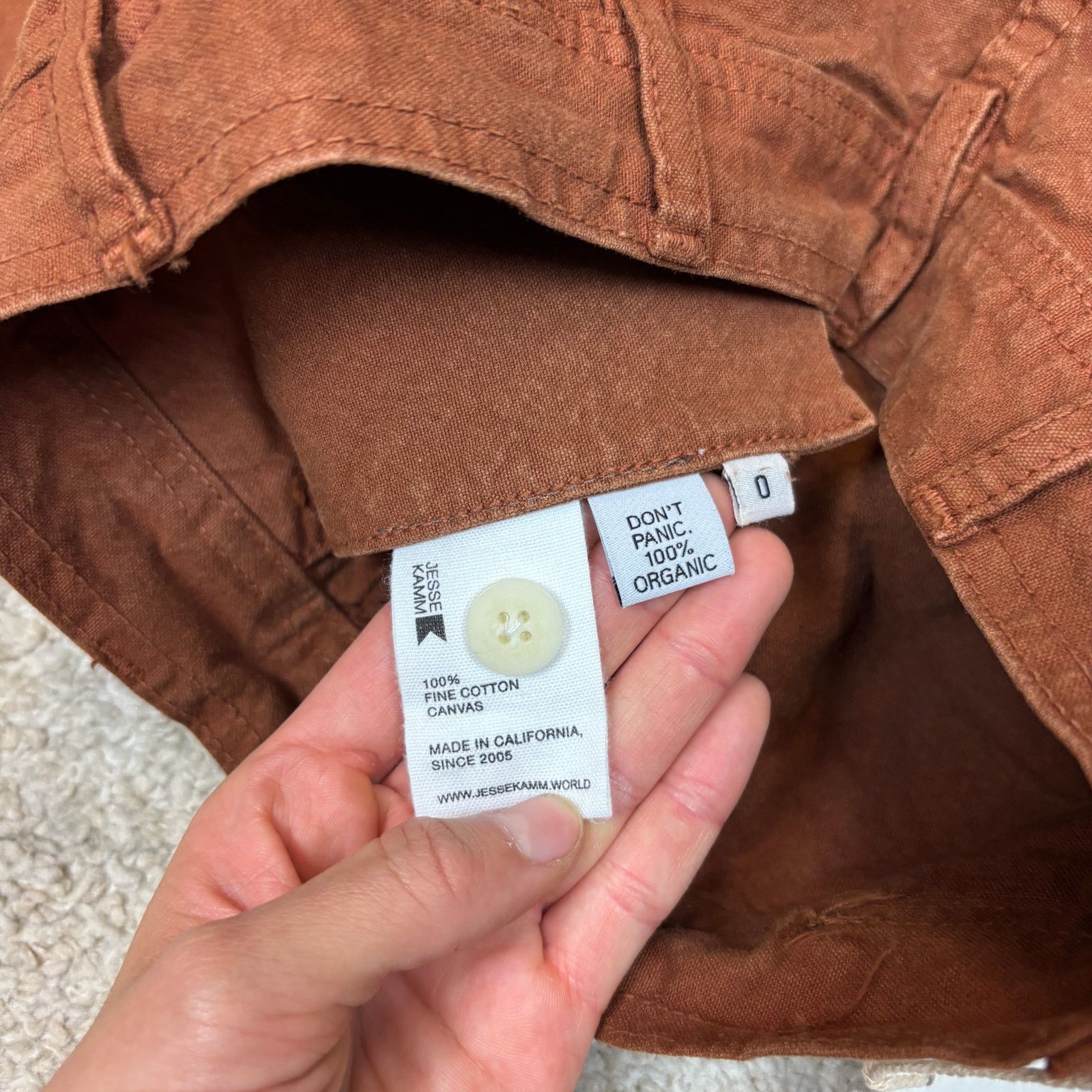Jesse Kamm NWT Jesse Kamm Ranger Cotton Canvas Ankle Pants Women's 0 Size 25" / US 0 / IT 36 - 5 Thumbnail