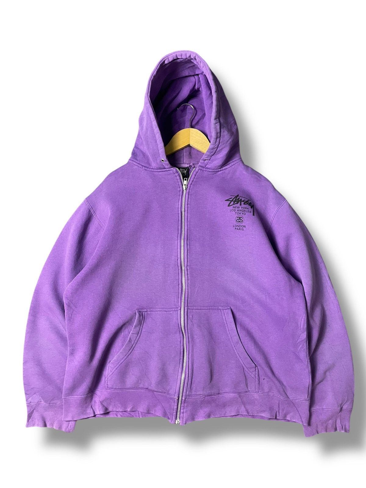 Stussy Stussy 90’s World Tour Masterpiece Hoodies (100) Size US M / EU 48-50 / 2 - 2 Thumbnail