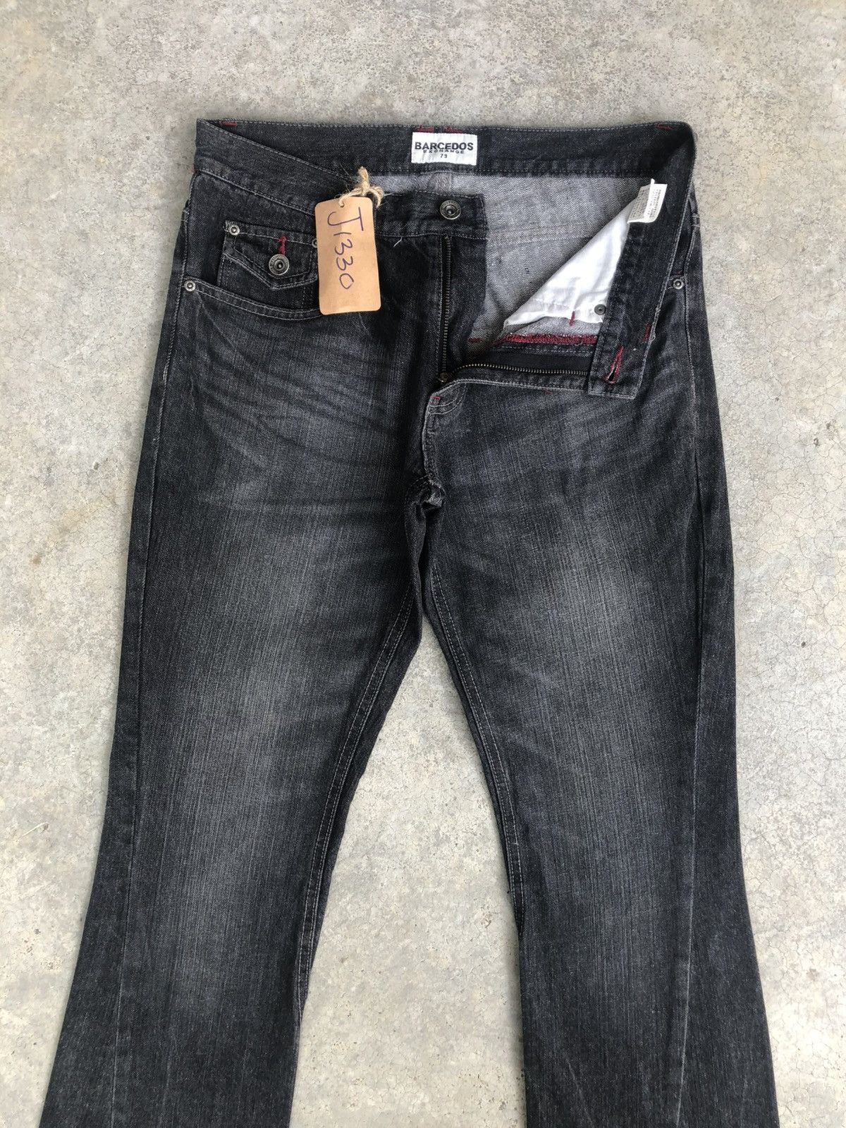 If Six Was Nine Japanese Barcedos Flared Jeans Bootcut Distressed Jeans Size US 31 - 3 Thumbnail