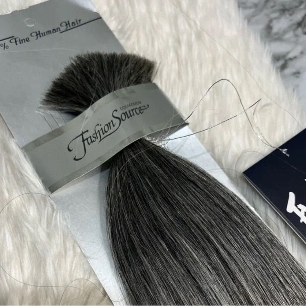 Other 18 In Gray With silver highlights Bulk hair extensions in s Size ONE SIZE - 3 Thumbnail