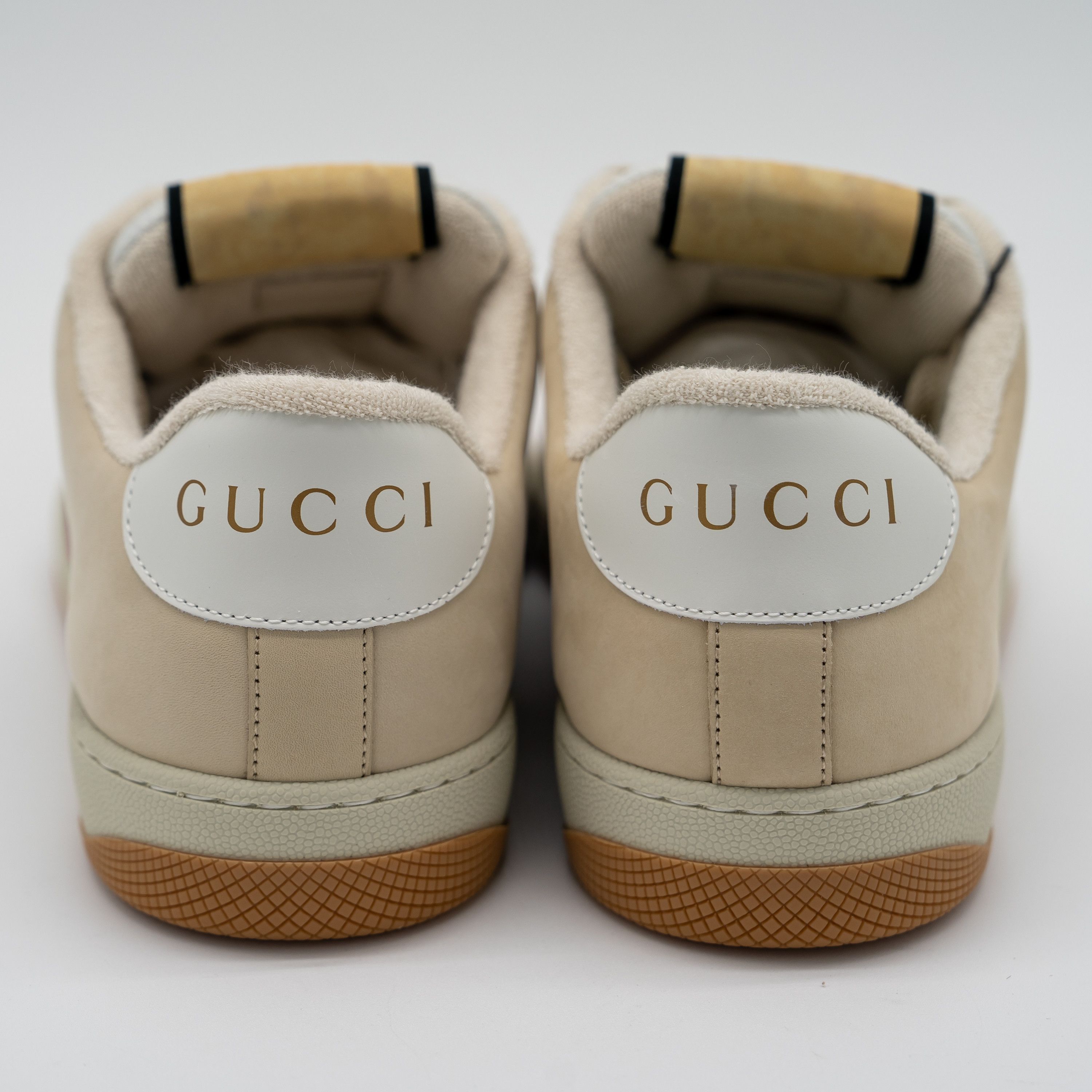 Gucci 11 US Gucci Screener Web Beige Silver Sneakers Nubuck Size US 11 / IT 41 - 5 Thumbnail