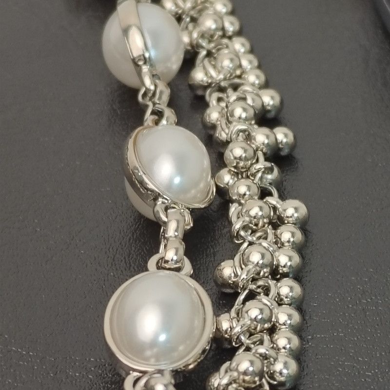 Jewelry 2 layers Retro Luxurious pearls Metal Pants Chain Size ONE SIZE - 5 Thumbnail