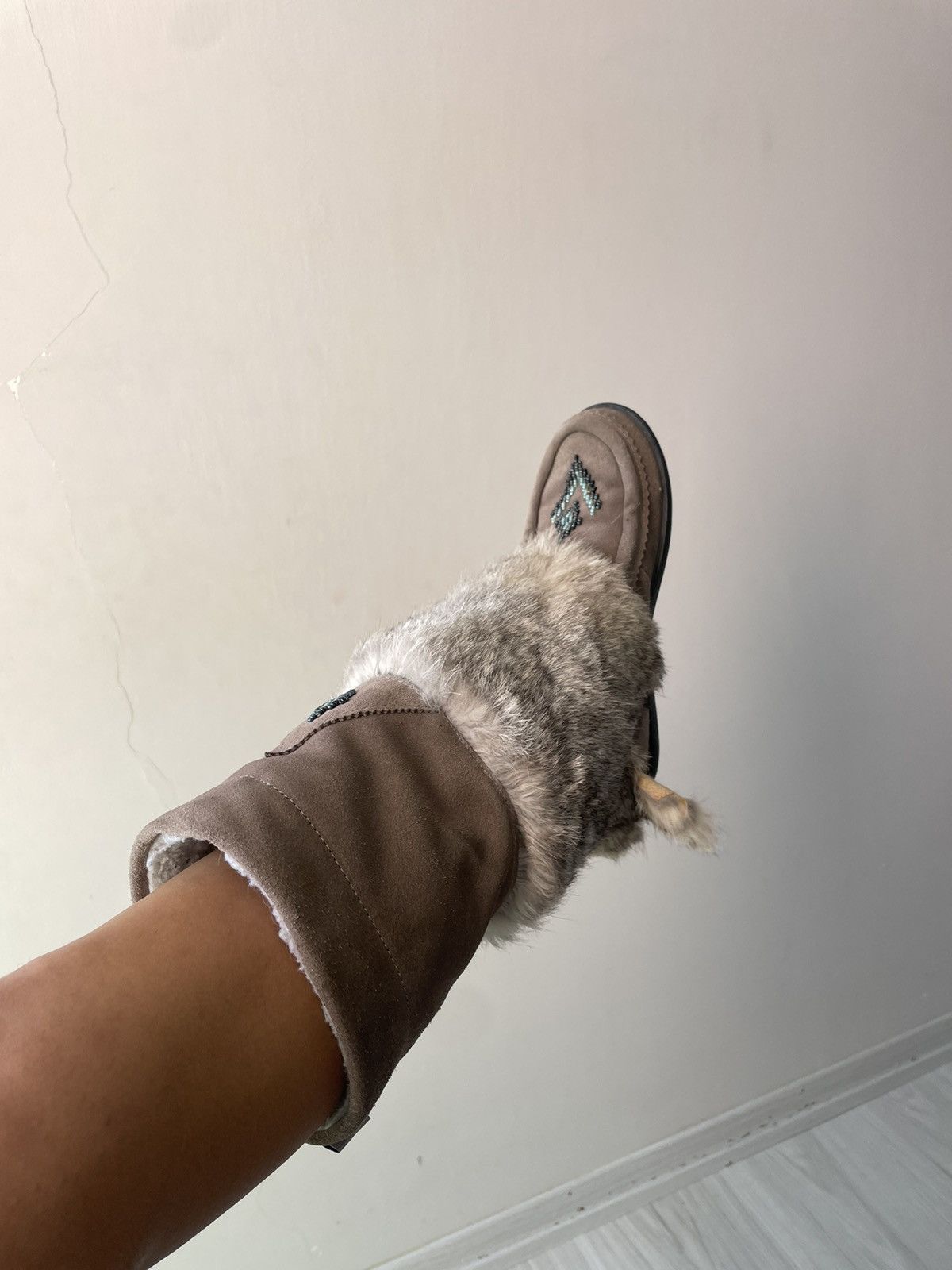 Vintage y2k faux fur boots Size US 6 / IT 36 - 10 Thumbnail
