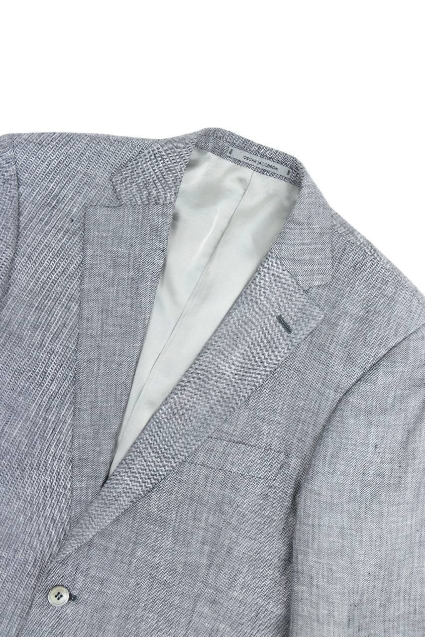 Oscar Jacobson OSCAR JACOBSON Linen blazer Size 50R - 8 Thumbnail
