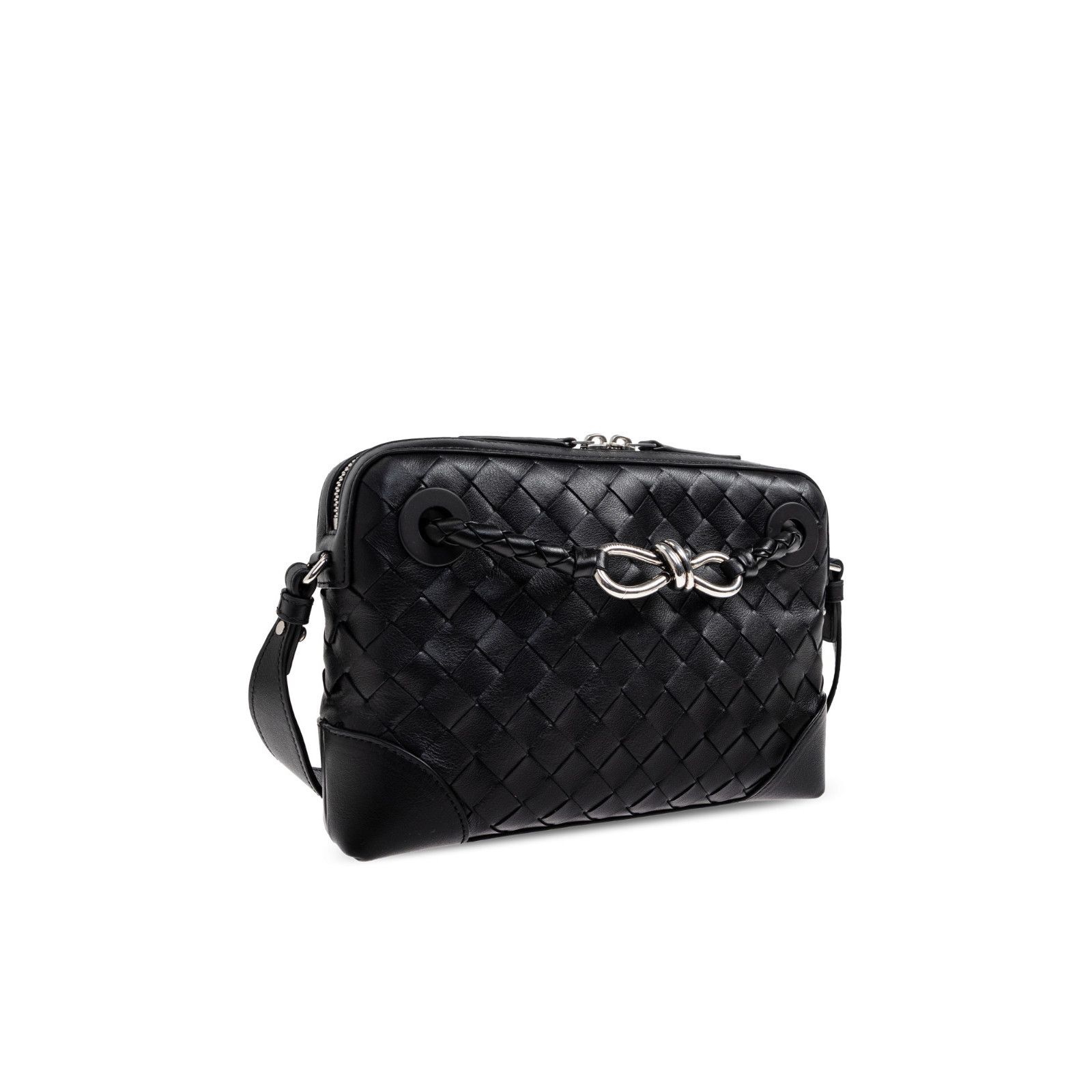 Bottega Veneta BOTTEGA VENETA Andiamo Black Leather Crossbody Bag New & Aut Size ONE SIZE - 3 Thumbnail