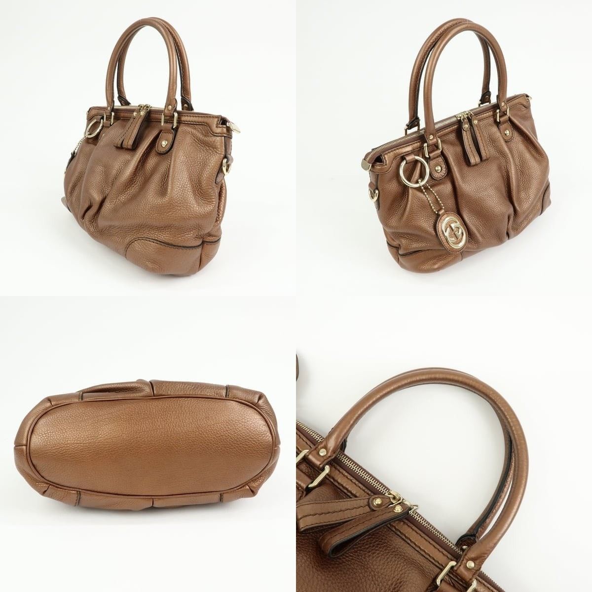 Gucci Gucci Sukey Interlocking G Calfskin Shoulder Bag Brown Size ONE SIZE - 3 Thumbnail
