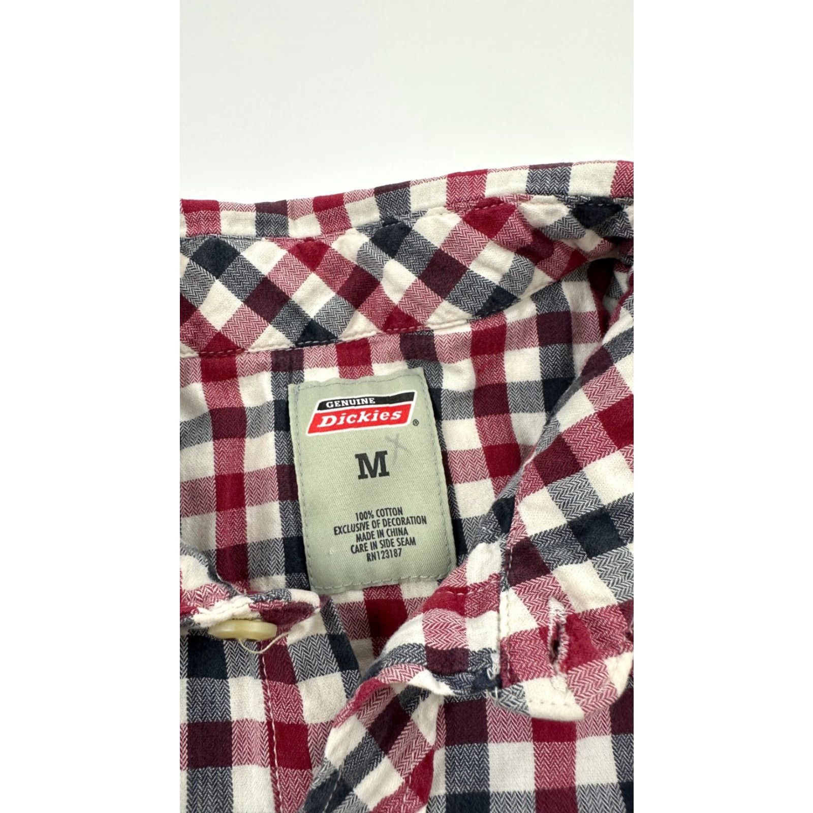 Dickies Dickies Shirt Mens Medium Multi Check Button-Up Long Sleeve with Pockets, 100% Cotton, Breathable Regular Fit, Outdoor Casual Workwear Size US M / EU 48-50 / 2 - 3 Thumbnail