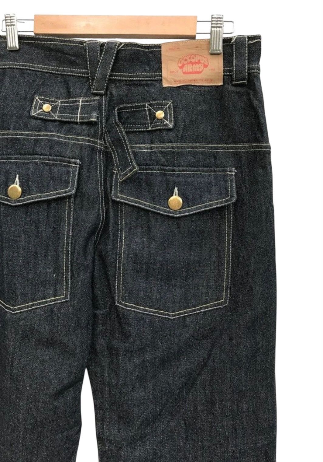 Japanese Brand Octopus Army Streetwear Buckle Back Denim Pants Size US 32 / EU 48 - 7 Thumbnail