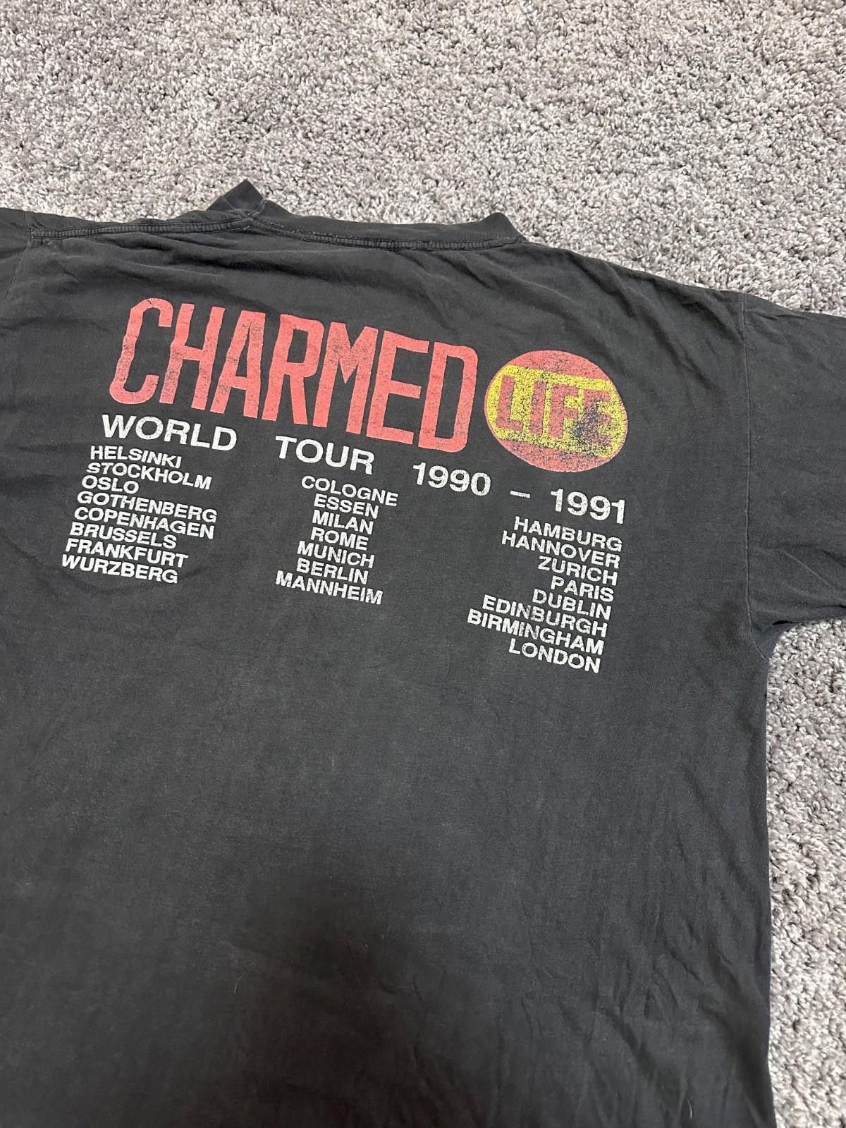 Brockum 90s Vintage Billy Idol 1990 Charmed Life Tour Faded T-Shirt Size US M / EU 48-50 / 2 - 8 Thumbnail