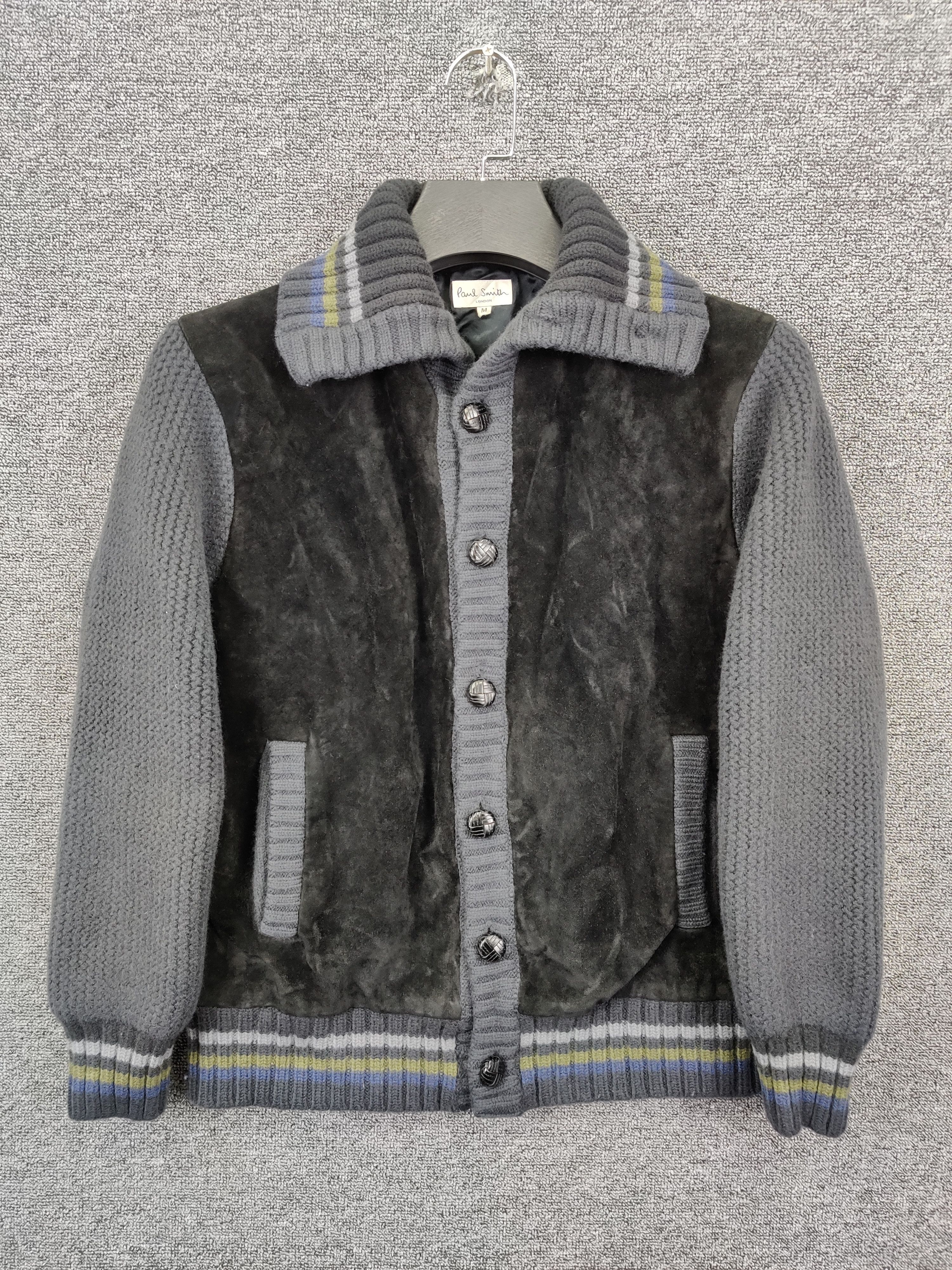 Paul Smith Paul Smith Cowhide Leather Suede Knit Jacket Size US M / EU 48-50 / 2 - 1 Thumbnail