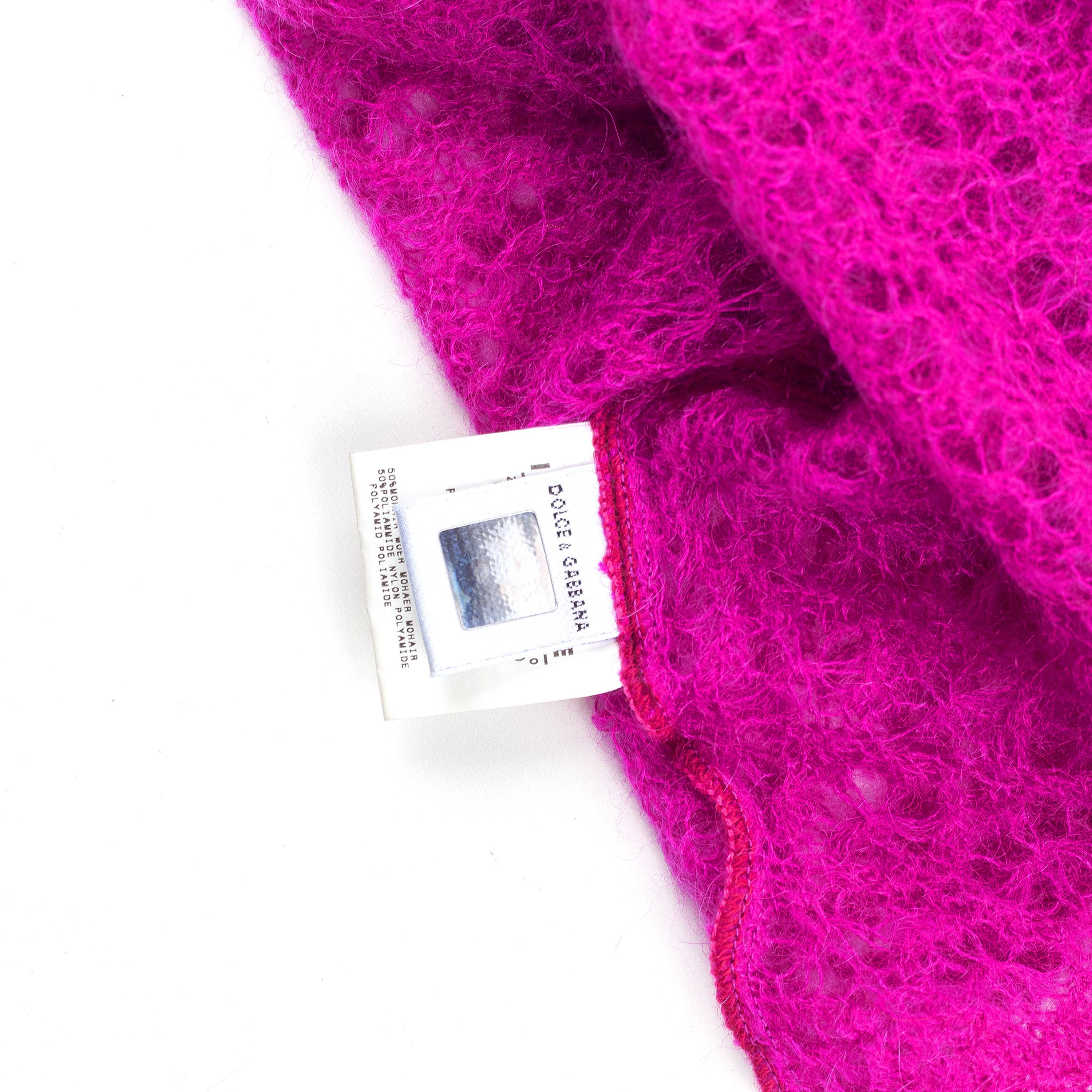 Dolce & Gabbana Dolce & Gabbana Hot Pink Crochet Set (S) Size S / US 4 / IT 40 - 12 Thumbnail