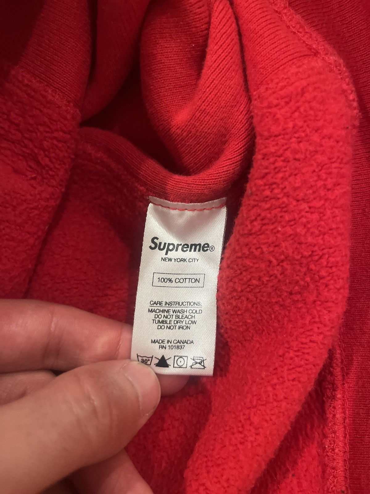Supreme Red Supreme Box Logo Sweatshirt Size US L / EU 52-54 / 3 - 8 Thumbnail