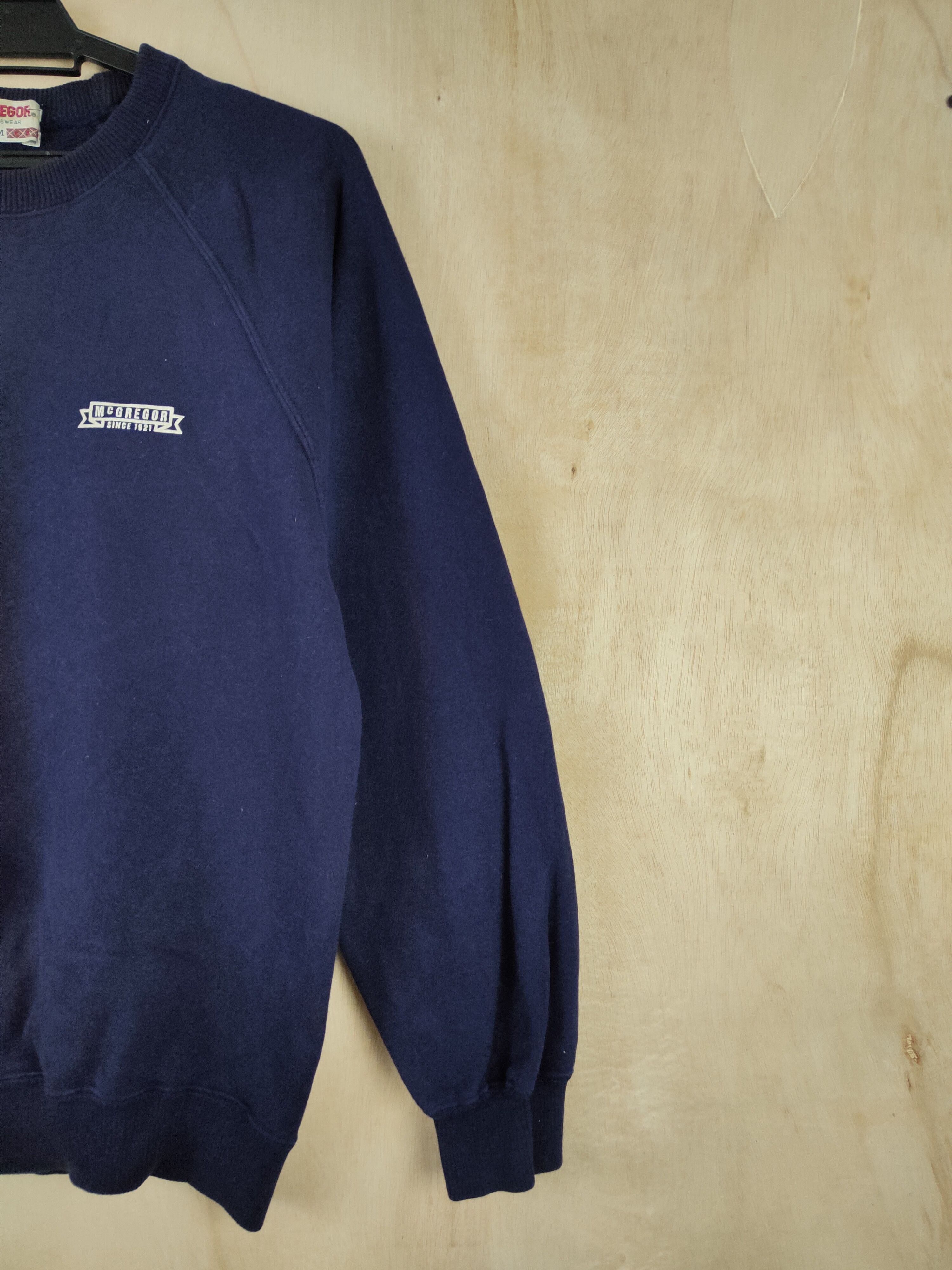 Japanese Brand × McGregor × Vintage McGregor Dark Blue Sweatshirts #S2638 Size US M / EU 48-50 / 2 - 6 Thumbnail