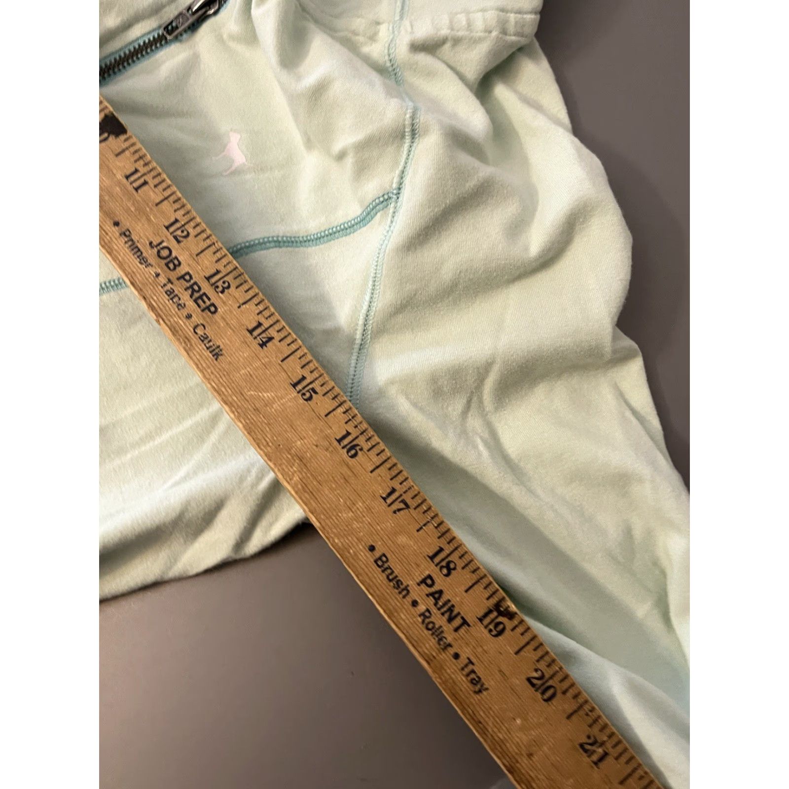Pinko PINK Sweatshirt Women Small Logo 1/4 Zip Mint Green Victoria's Secret PINK Size S / US 4 / IT 40 - 5 Thumbnail
