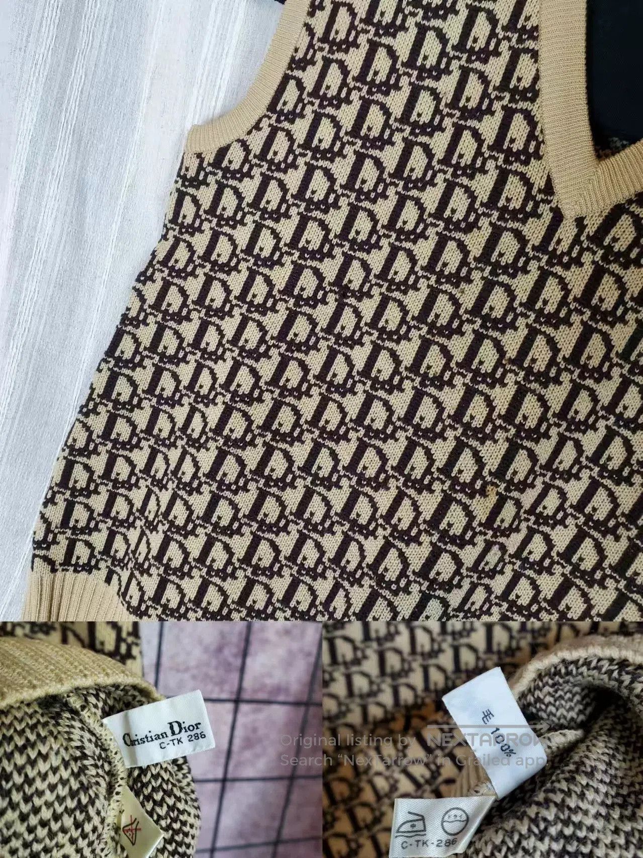 Dior dior vintage wool vest with iconic design. Size US S / EU 44-46 / 1 - 5 Thumbnail