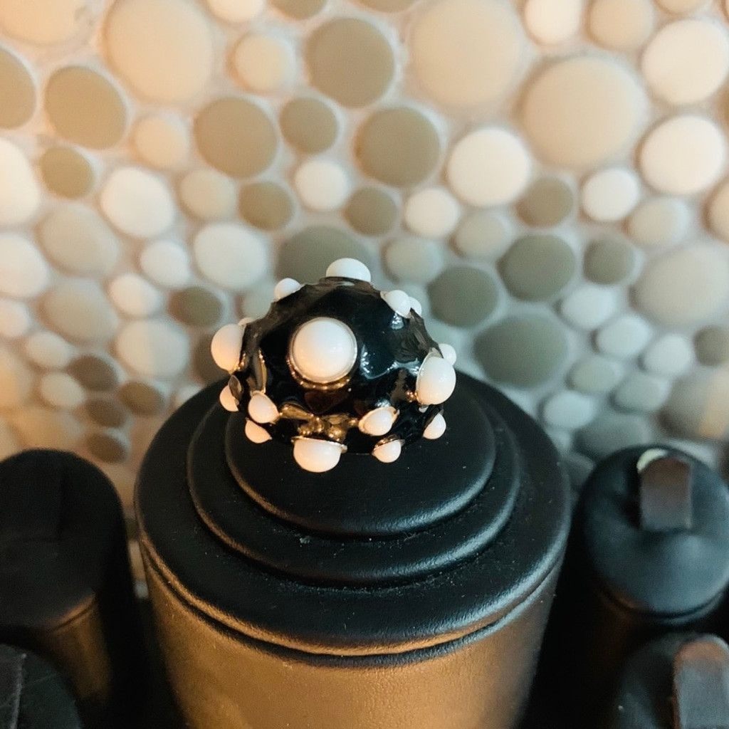 Other Sterling Silver BN black w white ring size 8 Size ONE SIZE - 3 Thumbnail
