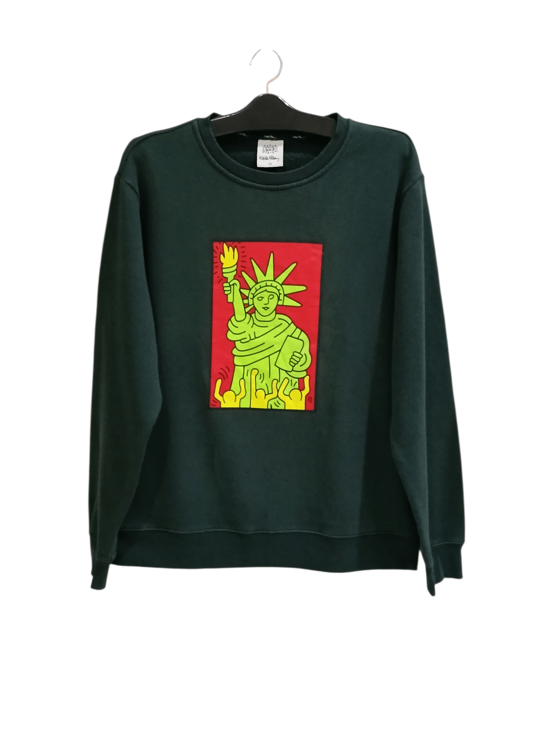 Arts & Science Keith Haring Statue of Liberty Graphic Crewneck Sweatshirt Size US M / EU 48-50 / 2 - 1 Thumbnail