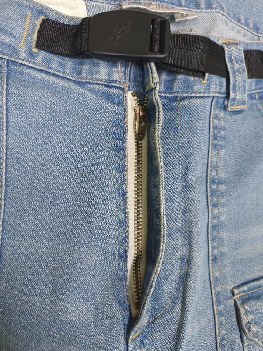 Gramicci × Vintage W33 Gramicci USA Single Belt Faded Blue Denim Jeans Retro Size US 33 - 11 Thumbnail
