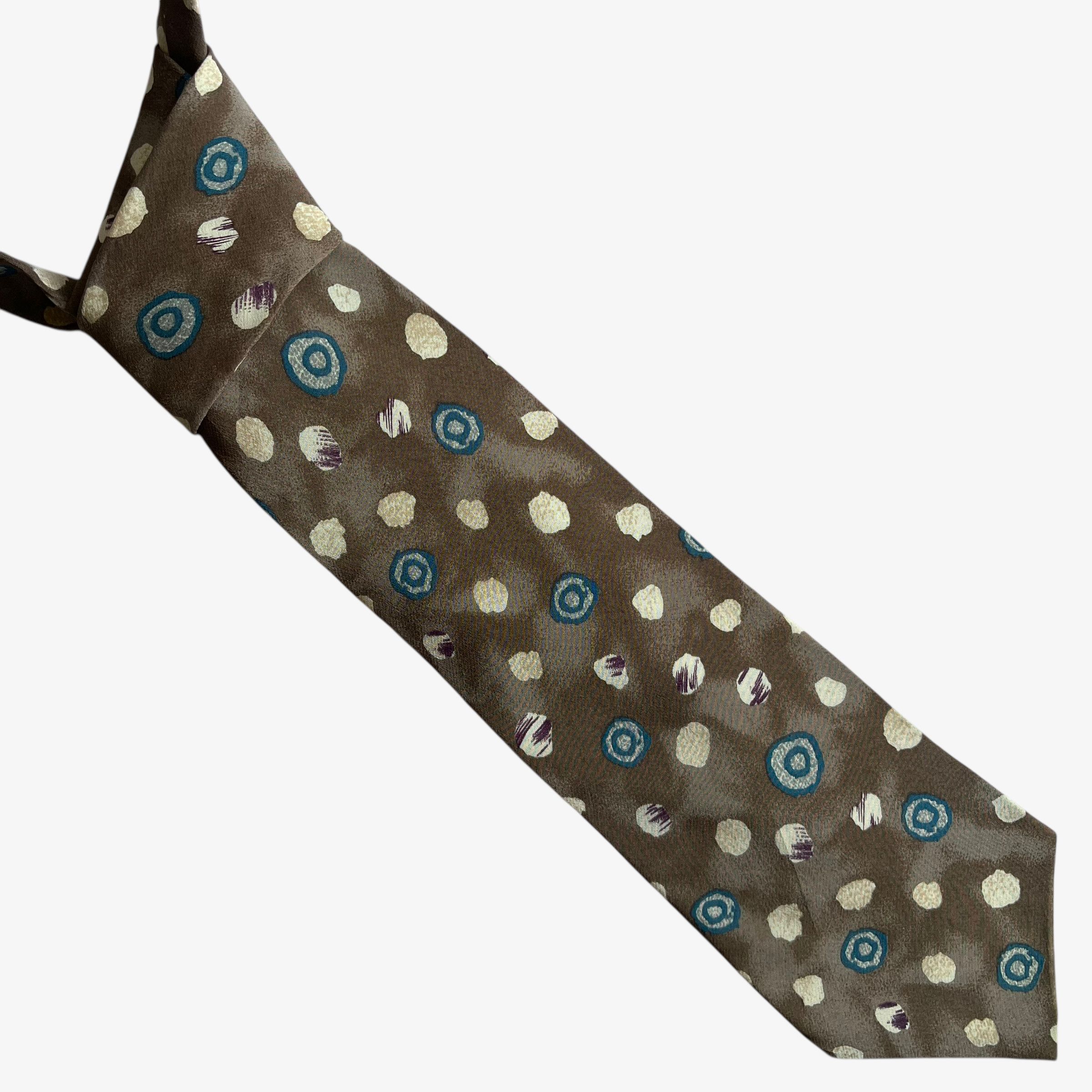 Oscar De La Renta Vintage 90s Oscar De La Renta Abstract Print Silk Tie Size ONE SIZE - 1 Thumbnail