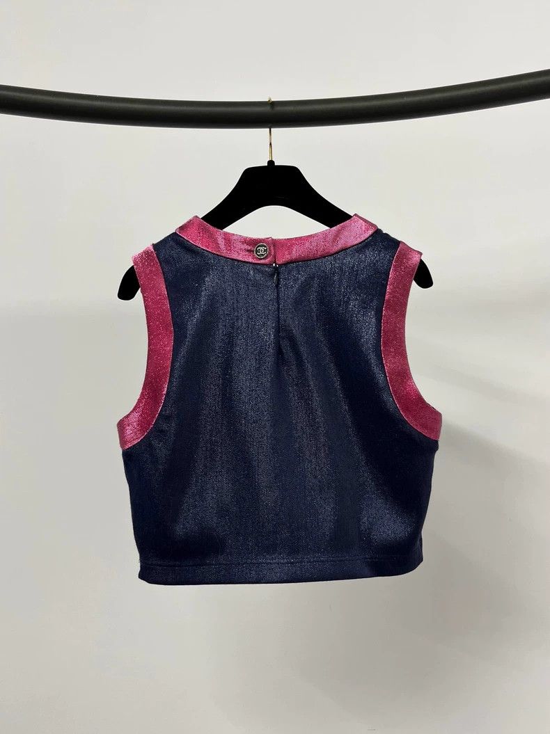 Chanel Chanel Color-matched top sleeveless Size XS / US 0-2 / IT 36-38 - 2 Thumbnail